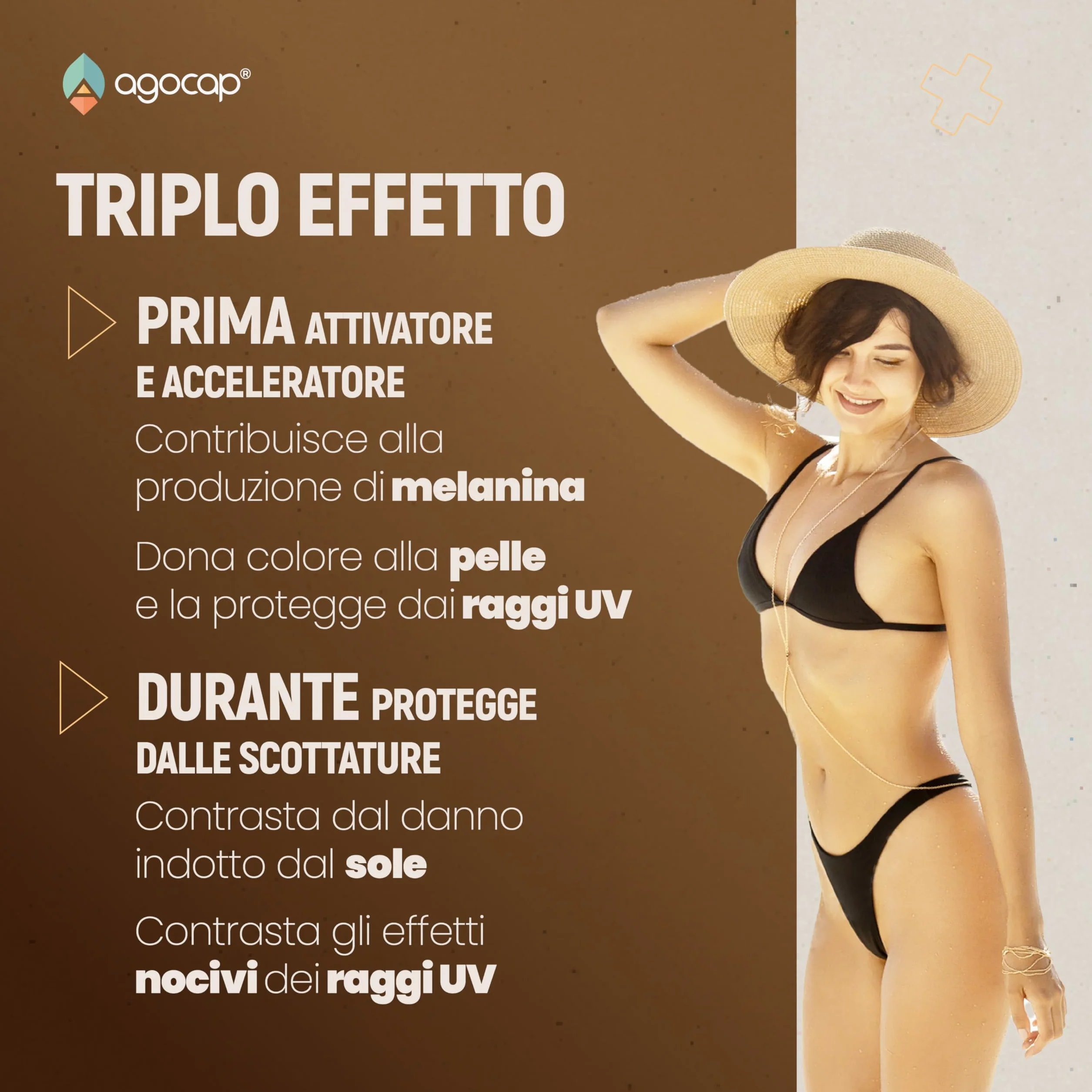 SOLEIL Acceleratore Abbronzatura Forte, 80 Compresse con Betacarotene, Rame, Selenio, Licopene, Vitamine C, D, E, B - Autoabbronzante Corpo