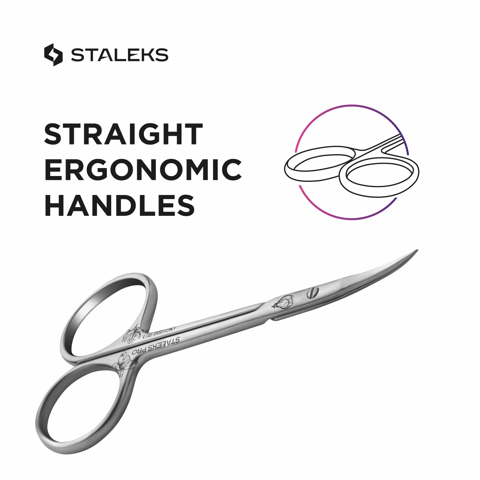 STALEKS PRO forbici professionali per cuticole 25 mm