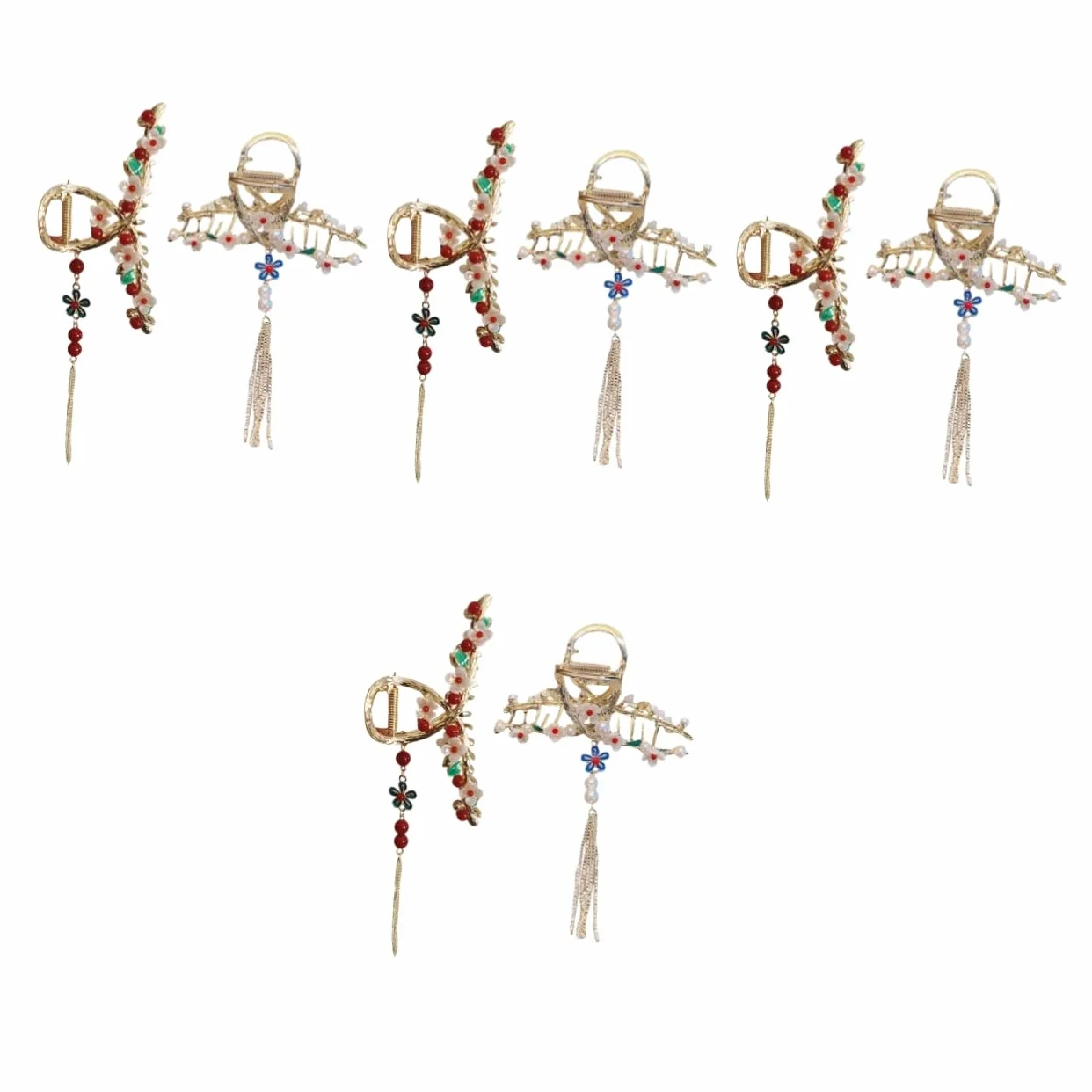 8 Pz Tornante Fermagli Per Artigli Di Fiori Fermaglio Per Artigli Di Perle Forcine Di Fiori Artiglio Per Delle Ragazze Prese Per Metallo Mancare Morsetto Zampa