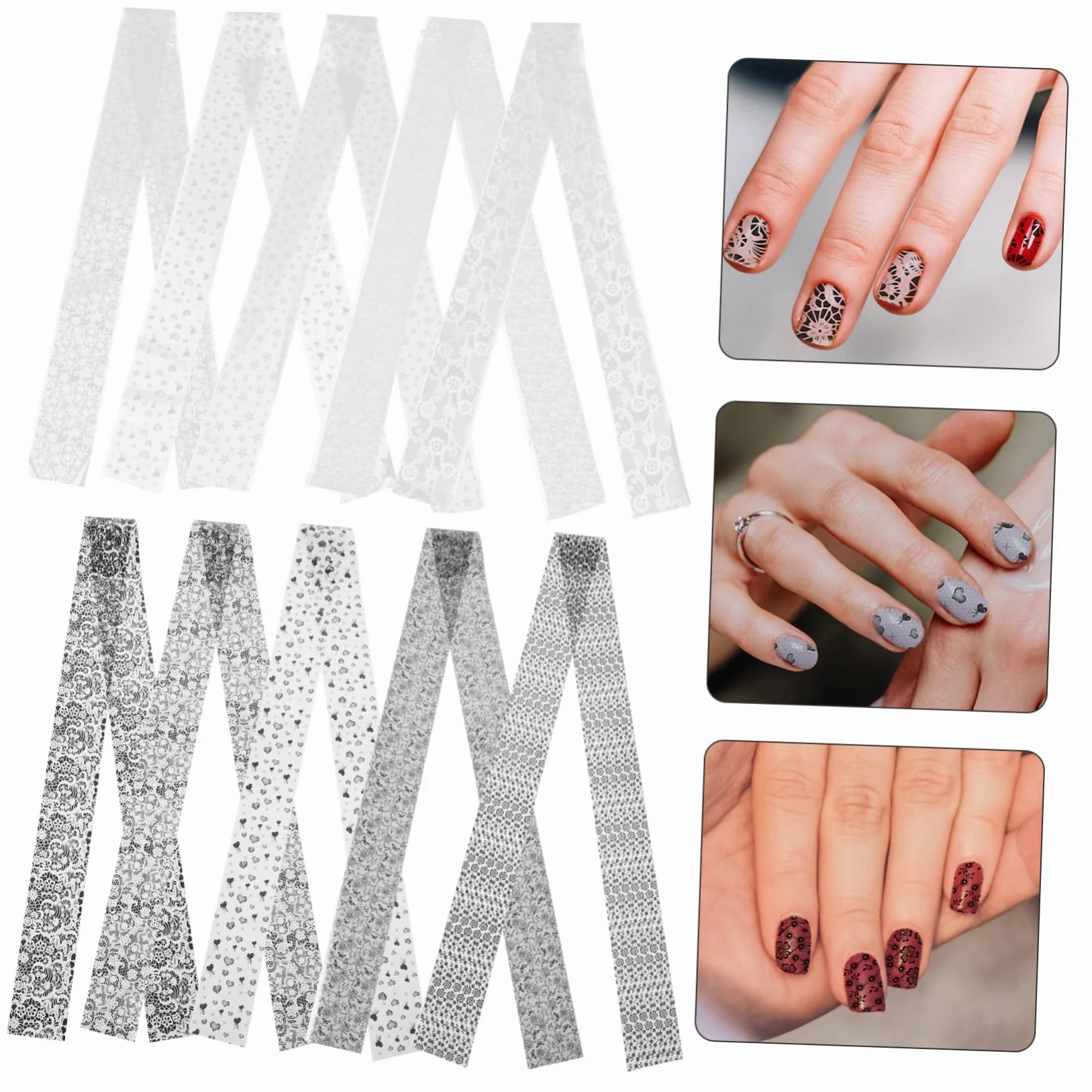 PACKOVE Nail Art Stickers e Design Facile Applicazione Per Decorazioni Unghie Uniche Per Occasione e Salone