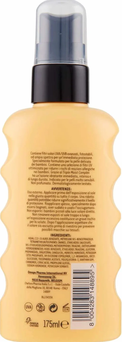 Angstrom Protect Latte Solare Spray Corpo Bambini SPF 50+ 175 ml