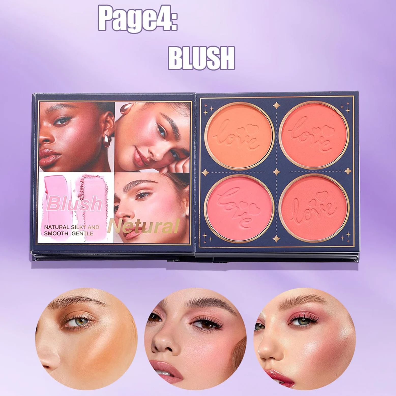 Palette di Ombretti,Colore Per Labbra In Polvere Matte Shimmer A Lunga Durata,Illuminante Ombretti - Ideale per Viso Occhi Labbra Compleanno Feste San Matrimonio Appuntamenti Viaggio e