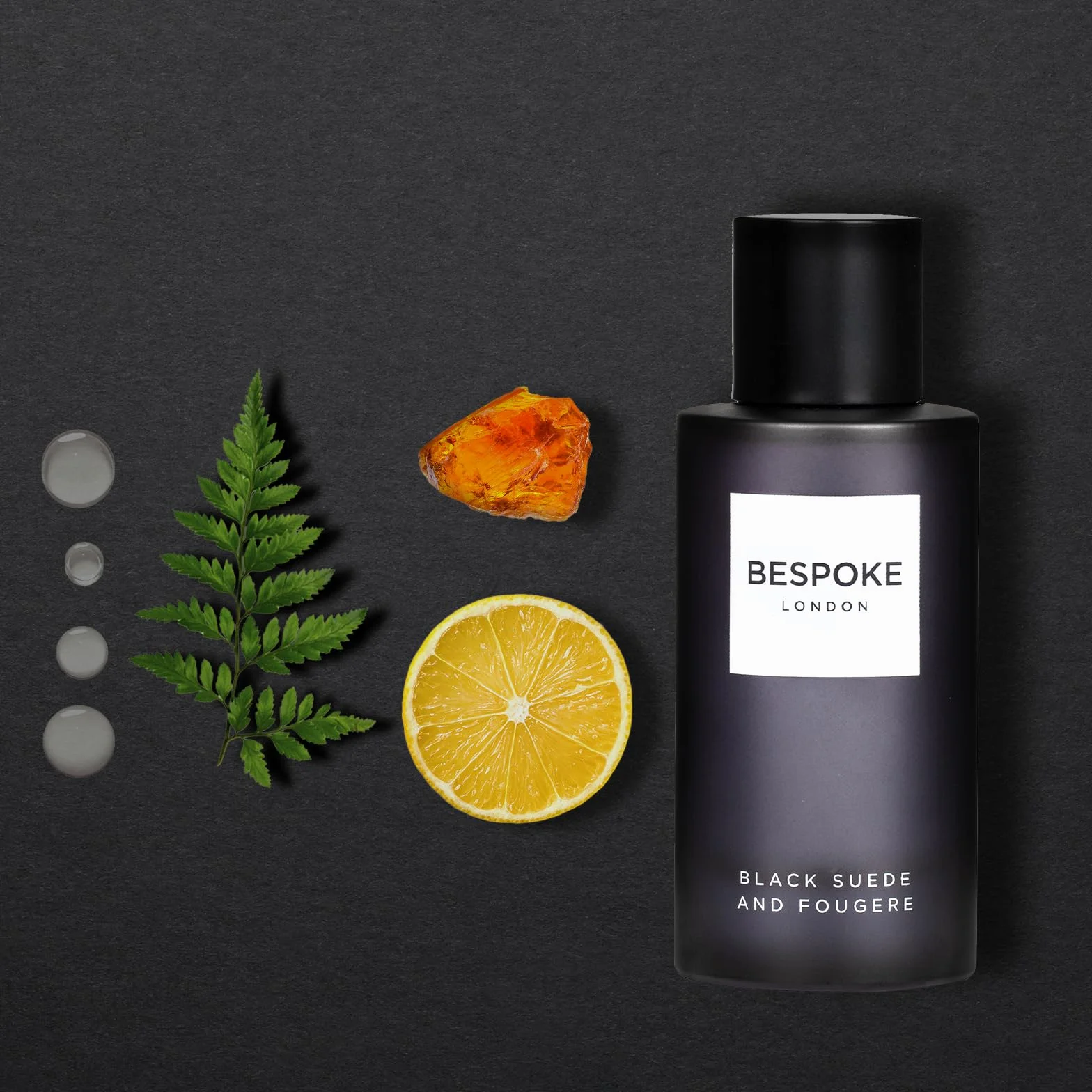 BESPOKE LONDON Set regalo di profumi da uomo di alta qualità, in pelle scamosciata nera, erbe selvatiche, spezie dolci, eau de parfum con fragranza a lunga durata, mini set profumi da viaggio