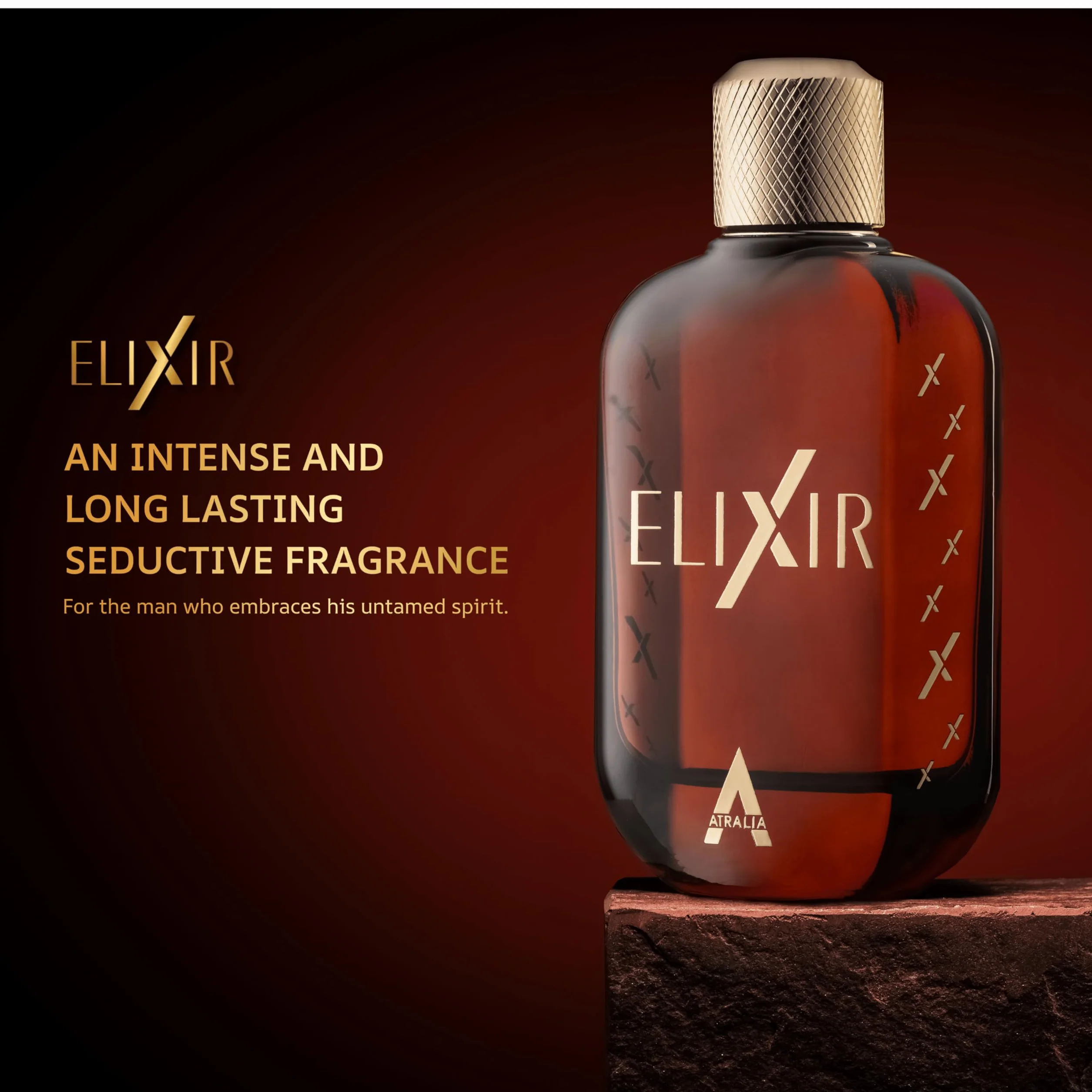 ATRALIA ELIXIR EDP 100 ml (3,4 fl oz) Elixir Profumo da Uomo ARABE Spedizione Nazionale