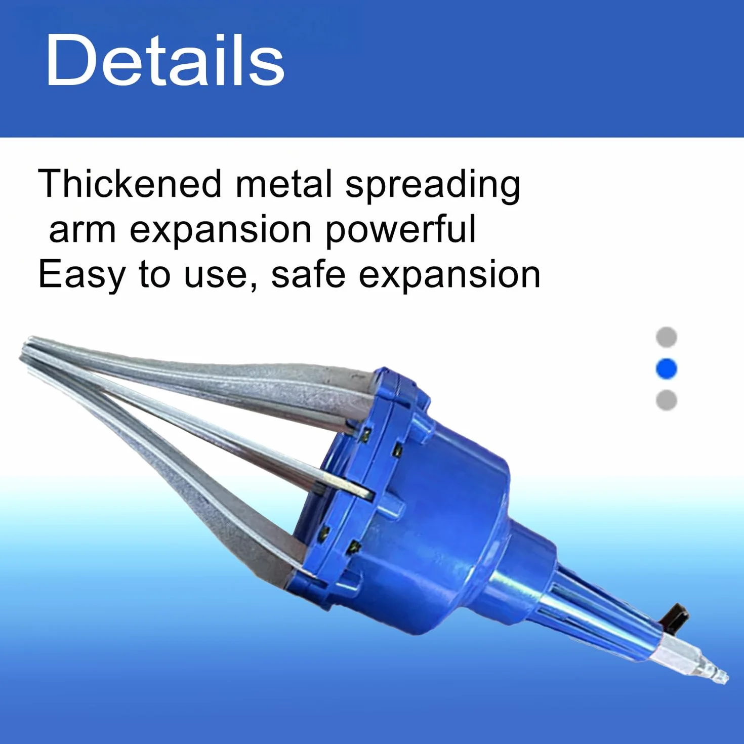 Divaricatore Pneumatico Universale per Cuffie Assali 20-120 mm, Espansore Stivale Giunto Omocinetico per Riparazione Auto (Blu)
