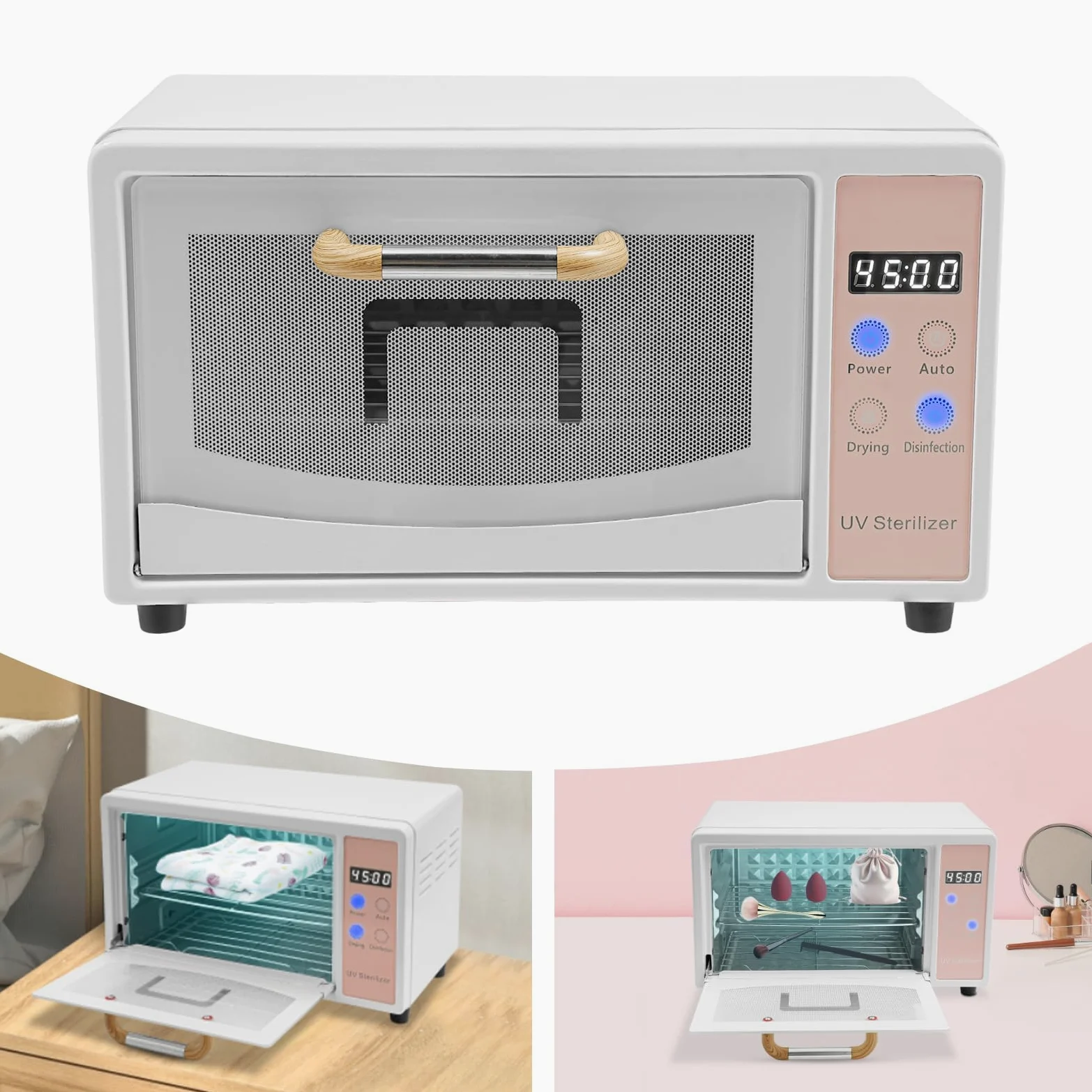 Sterilizzatore multifunzione, sterilizzatore ad aria calda UV disinfettante, sterilizzatore per strumenti con funzione di essiccazione per strumenti per unghie, strumenti cosmetici, strumenti da