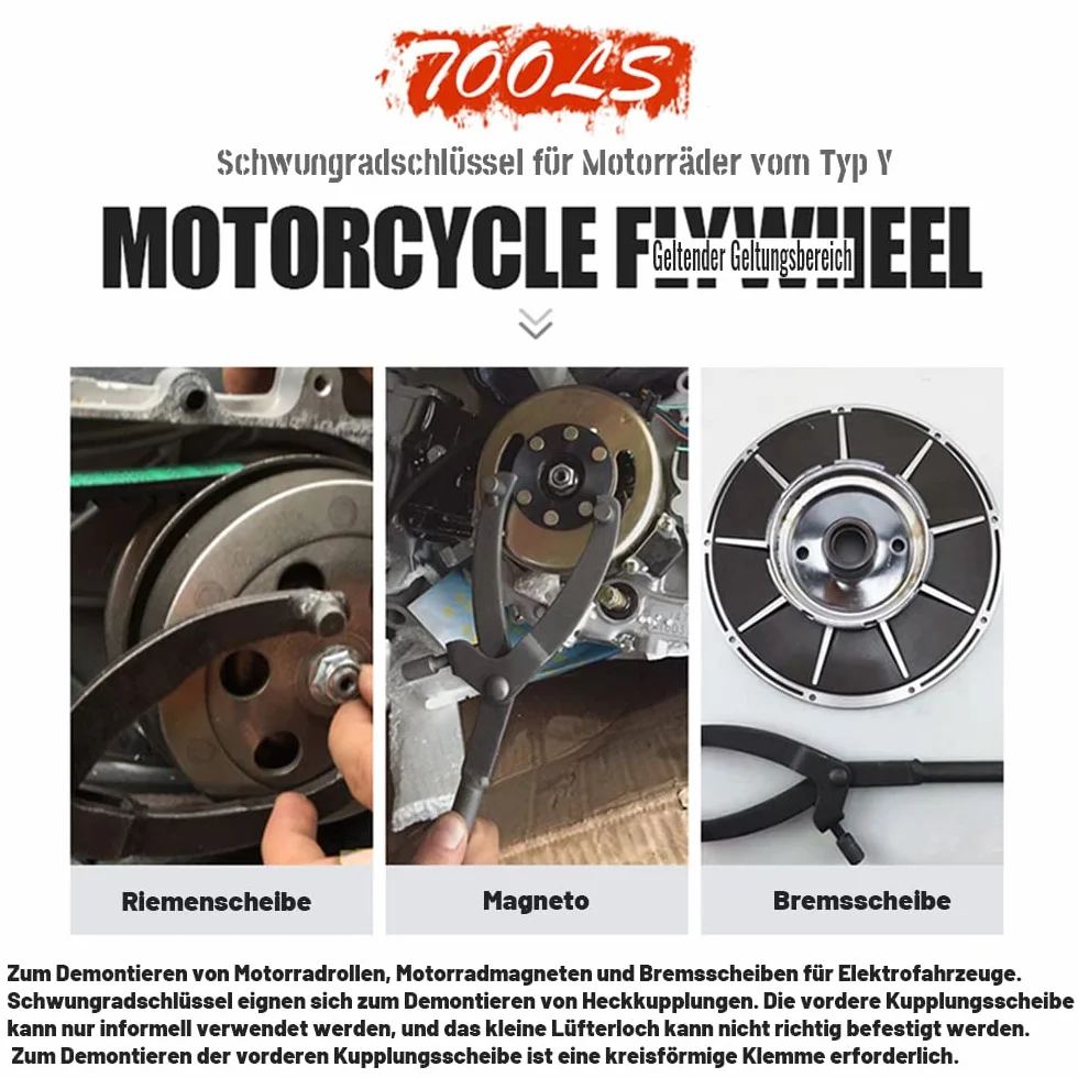 Anyingkai Chiave frizione, Strumento a volano, Tipo Y per manutenzione moto