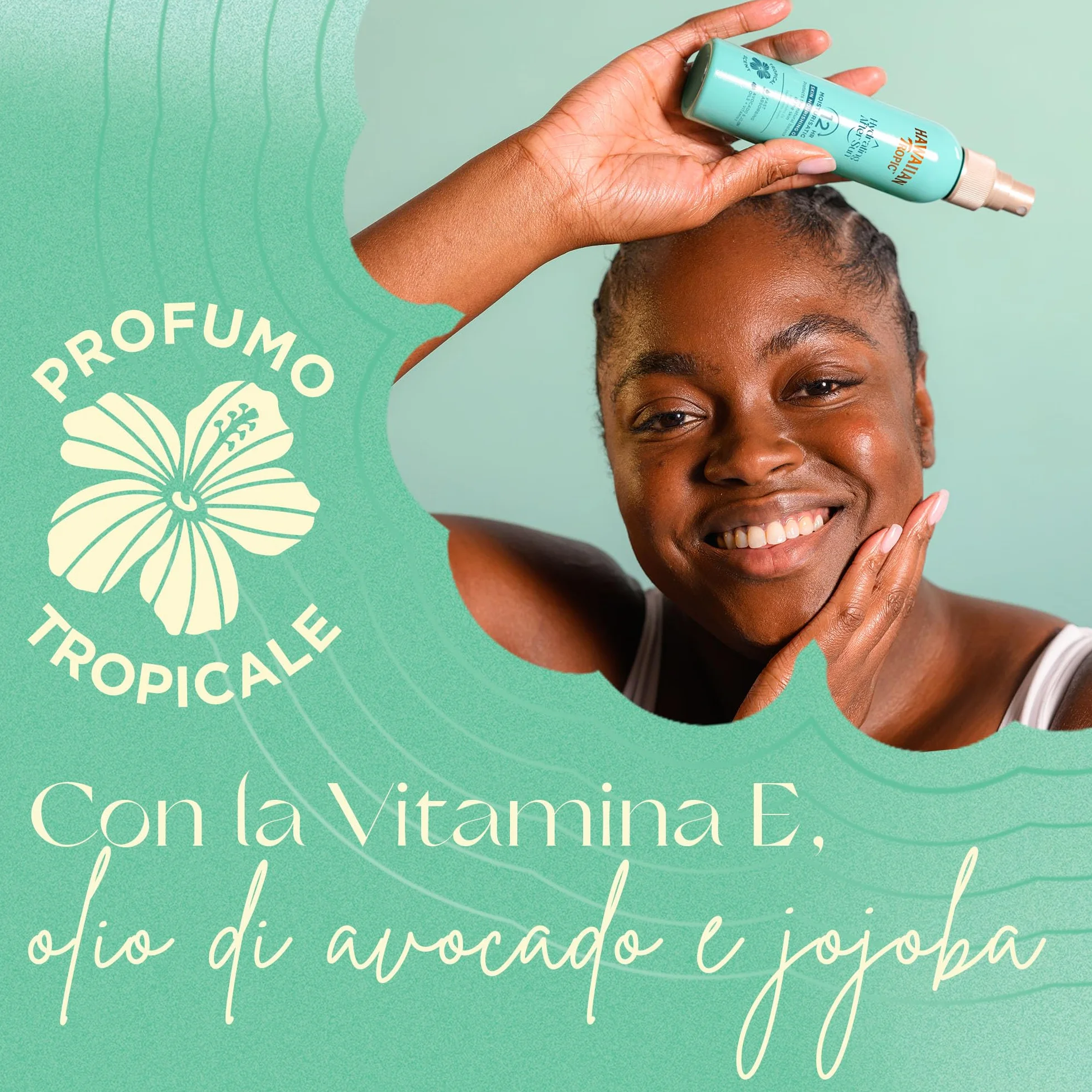 HAWAIIAN TROPIC Hydrating After Sun Oil 150ml, assorbimento rapido, avocado & Jojoba, resistente all'acqua, vegano