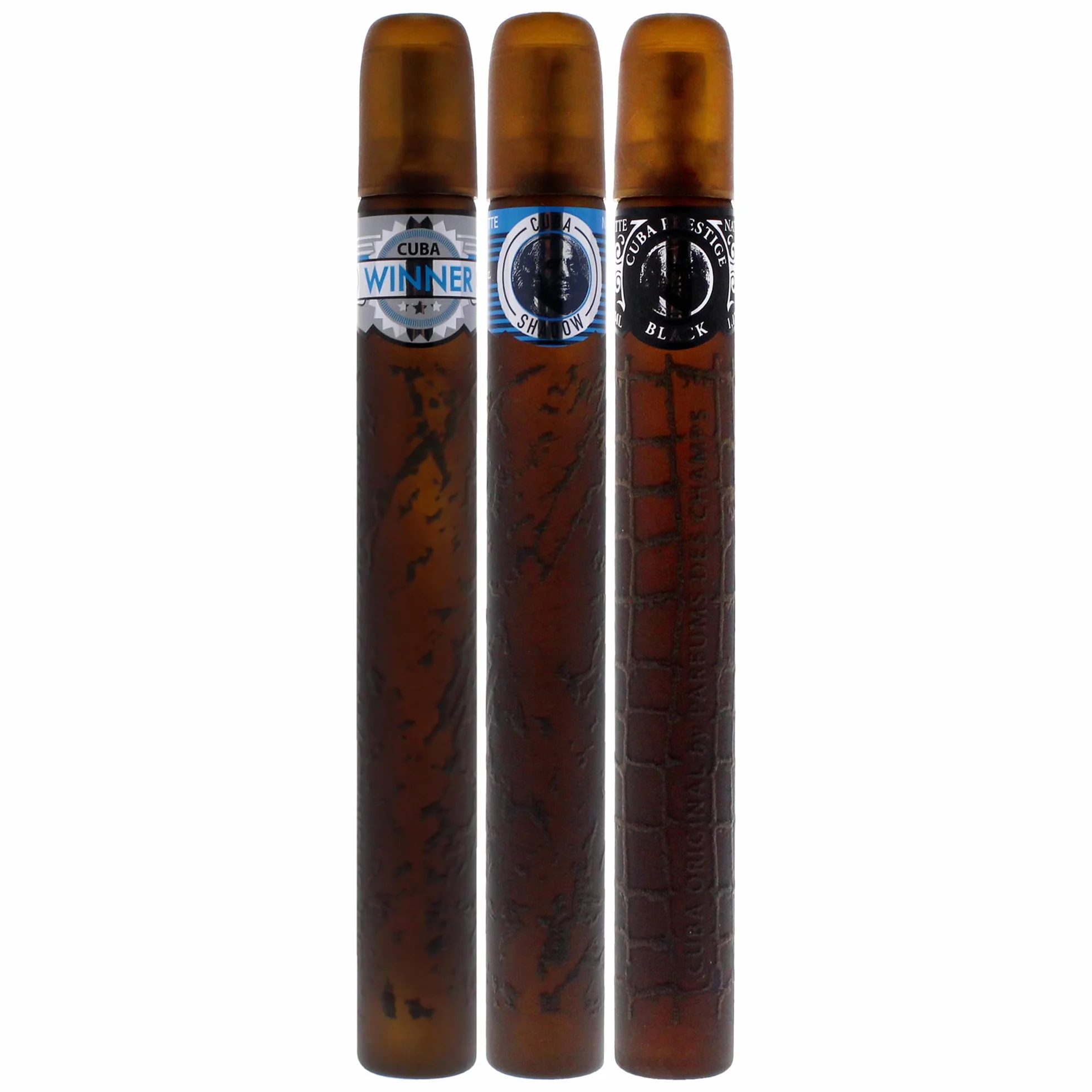 Cuba Set regalo profumo da uomo: Winner, Shadow, Prestige Black, 3 pezzi EDP spray da 33,2 g