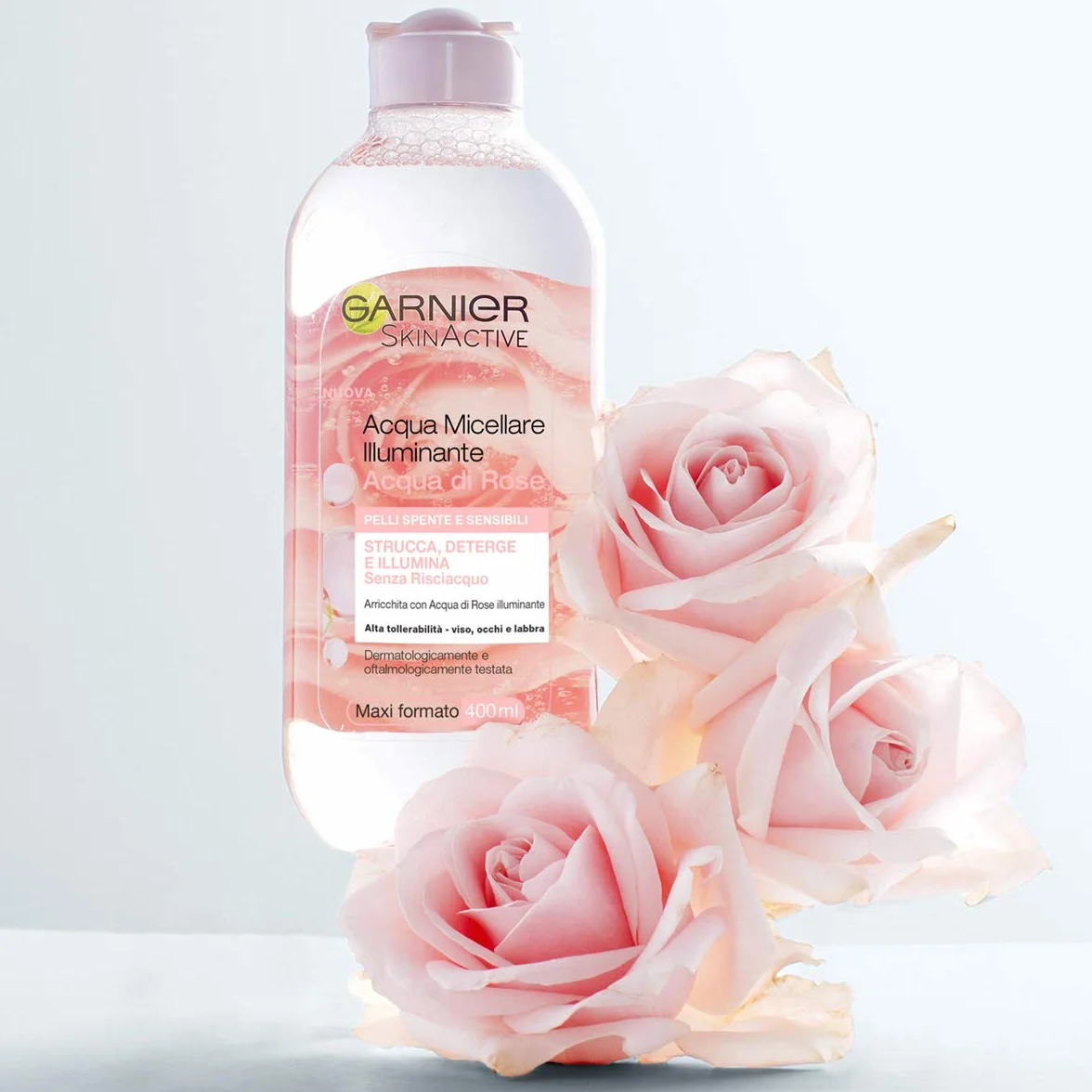 Garnier Acqua di Rose Micellare 400 ml Pelli Spente Sensibili