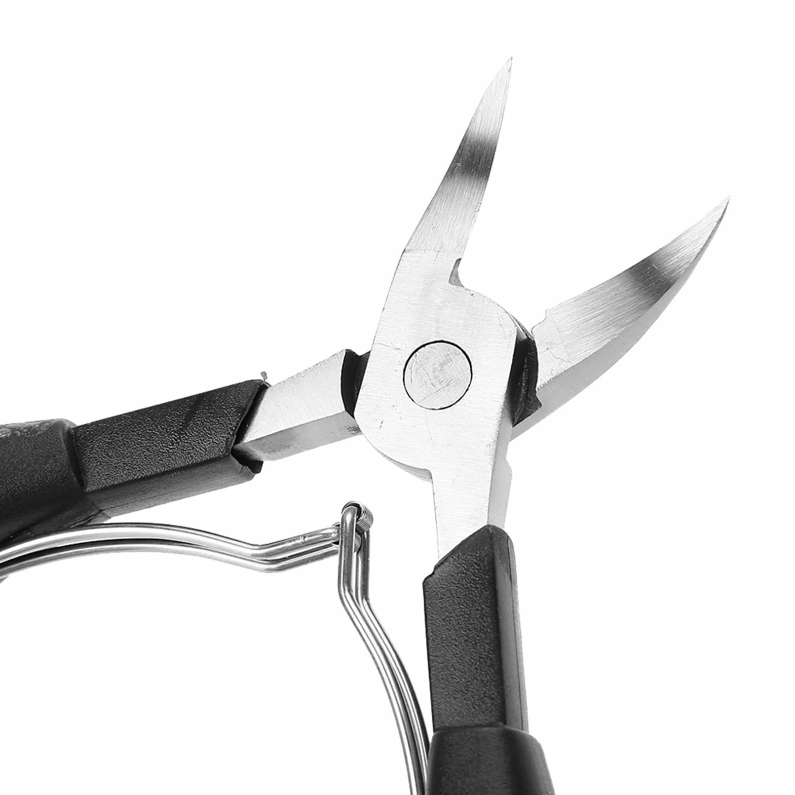 Pinza per Cuticole Professionale in Acciaio Inossidabile per Unghie Incarnite con Manico Ergonomico (BLACK)