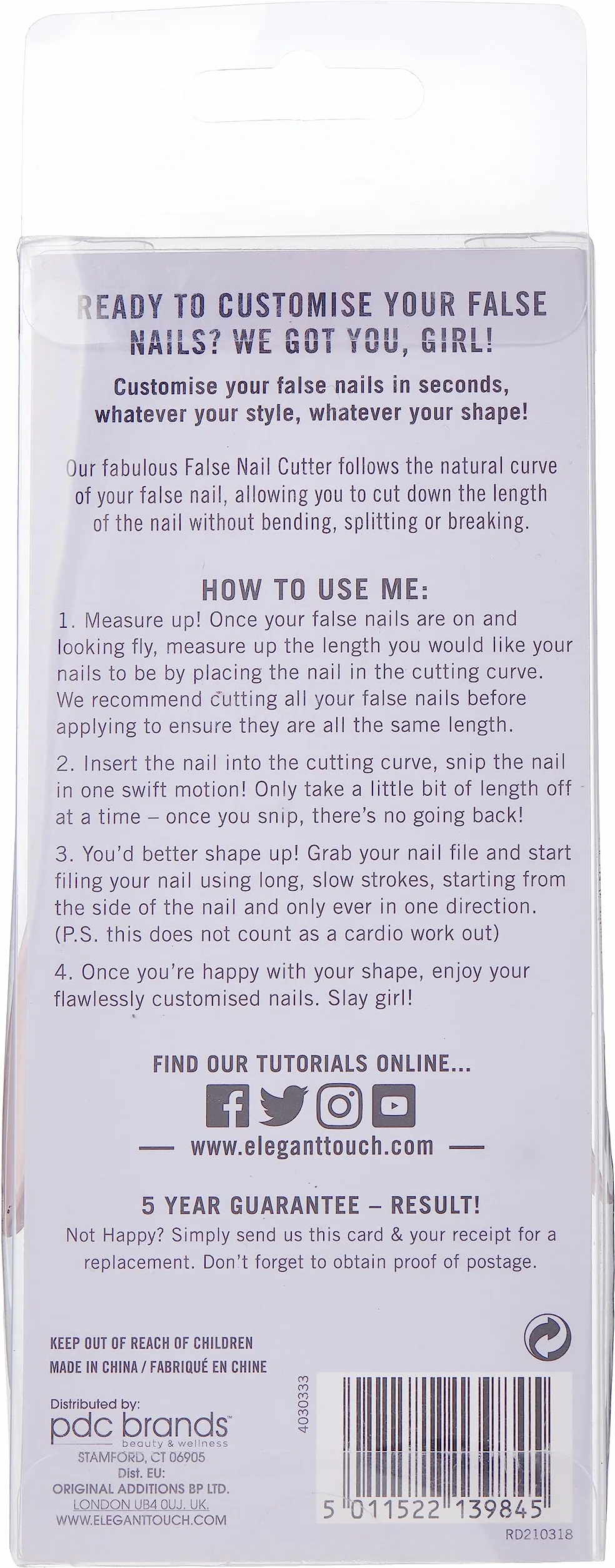 ELEGANT touch false nail cutter