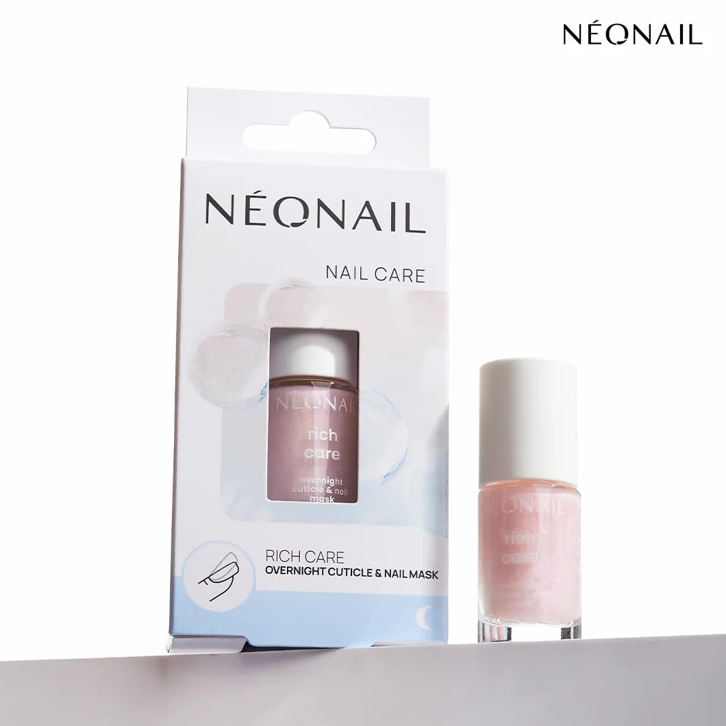 NÉONAIL Maschera Curativa da Notte per Unghie - Rich Care Overnight Cuticle & Nail Mask - Rinforzante per Unghie & Idratante per Cuticole - 7,2 ml