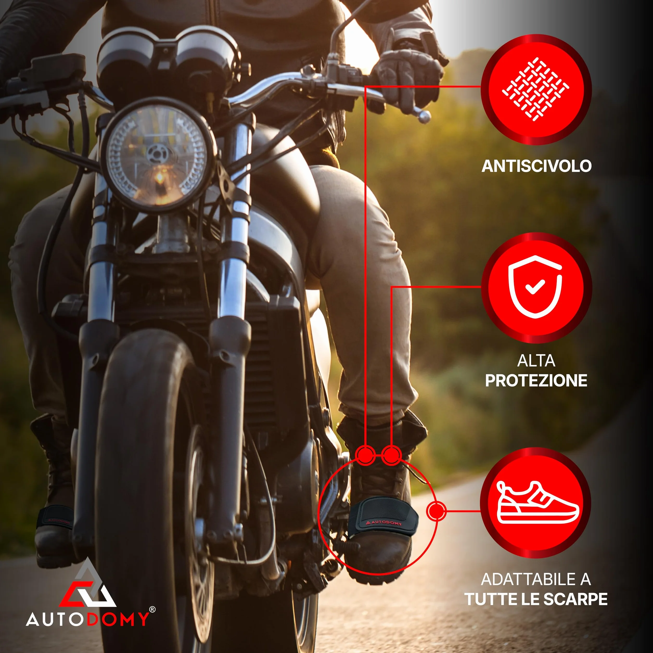 Protezione Scarpe Moto Leva Cambio Copriscarpe Antiscivolo Quad ATV V1