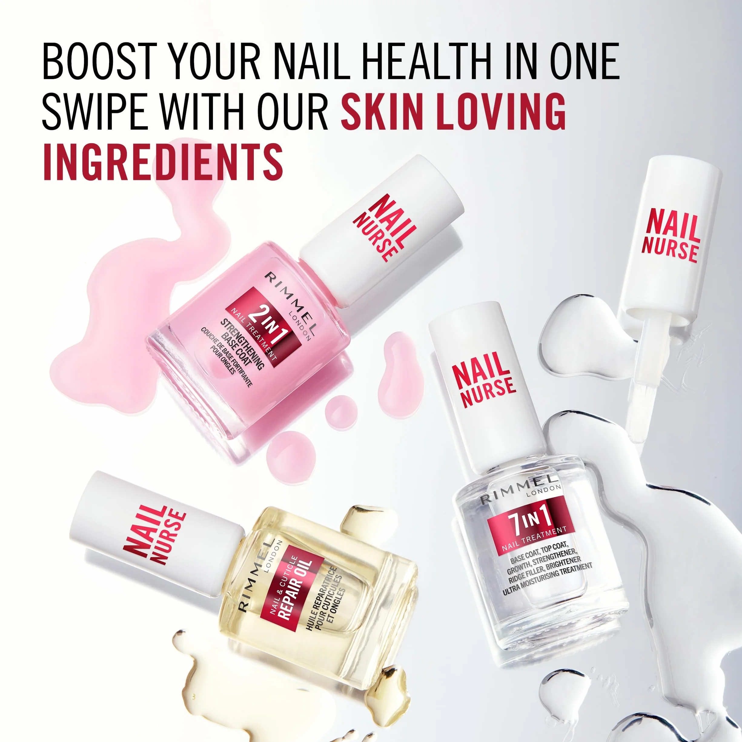 Rimmel London, Nail Care Cuticle Repair Oil, Olio Idratante riparatore per Unghie e Cuticole, Formula Vegana con Vitamina E, 8ml