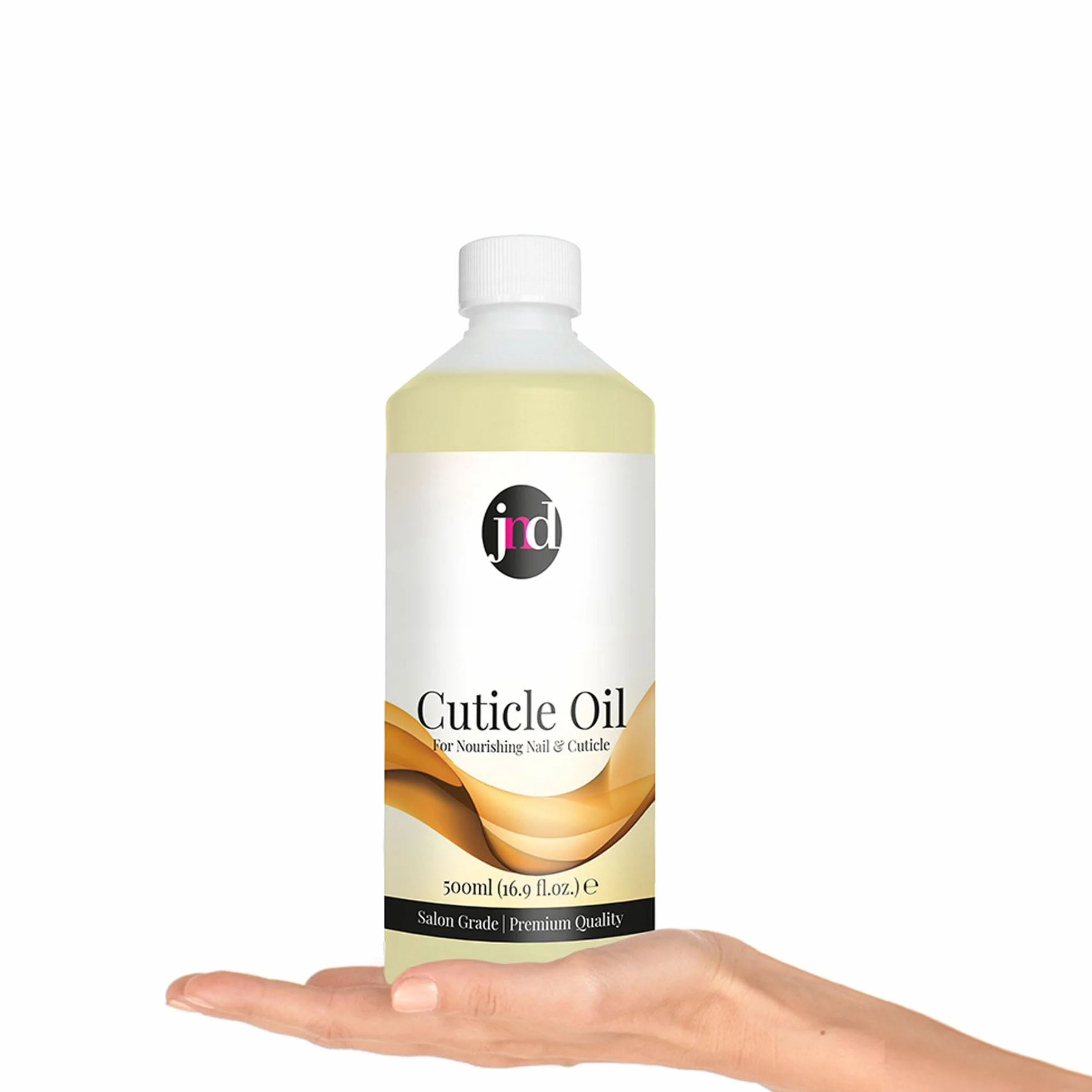 JND Olio per Cuticole con Jojoba – Condizionatore per Unghie e Cuticole per Pelle Secca e Screpolata – Rafforza, Idrata e Rivitalizza – Trattamento per Manicure per Unghie Sane (500ml)