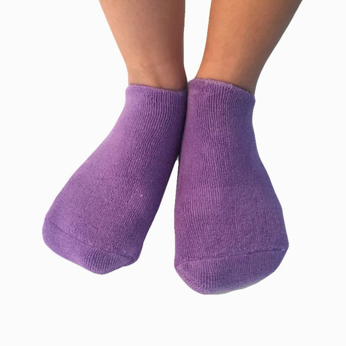 FRCOLOR 2 Pezzi Screpolato Re per Pelle E Guanti Idratanti Cura ' Guarire Cotone con Gel Ruvido Termoplastico Bellezza Piedi Calzini Spa Viola Secco
