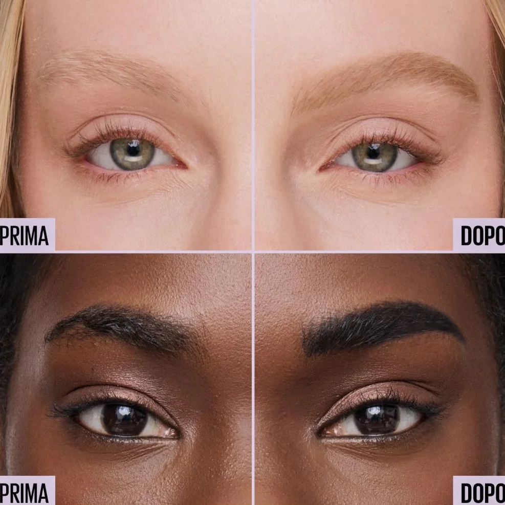 Maybelline New York Matita per Sopracciglia, Sopracciglia Definite, Formula Che Non Si Sfalda, Con Punta di Precisione e Pettinino, Brow Ultra Slim, Tonalità Deep Brown, 7,2 g