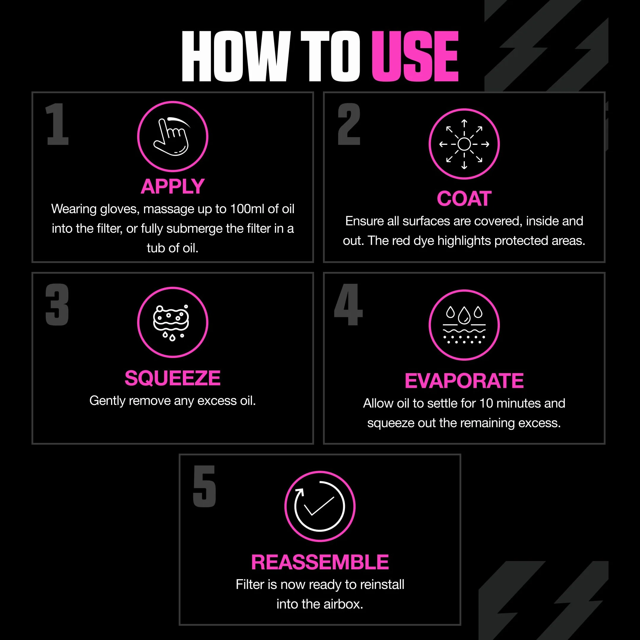 Muc-Off Air Filter Oil 1 Litro - Olio Filtri Aria per Motocross e Sport Motoristici