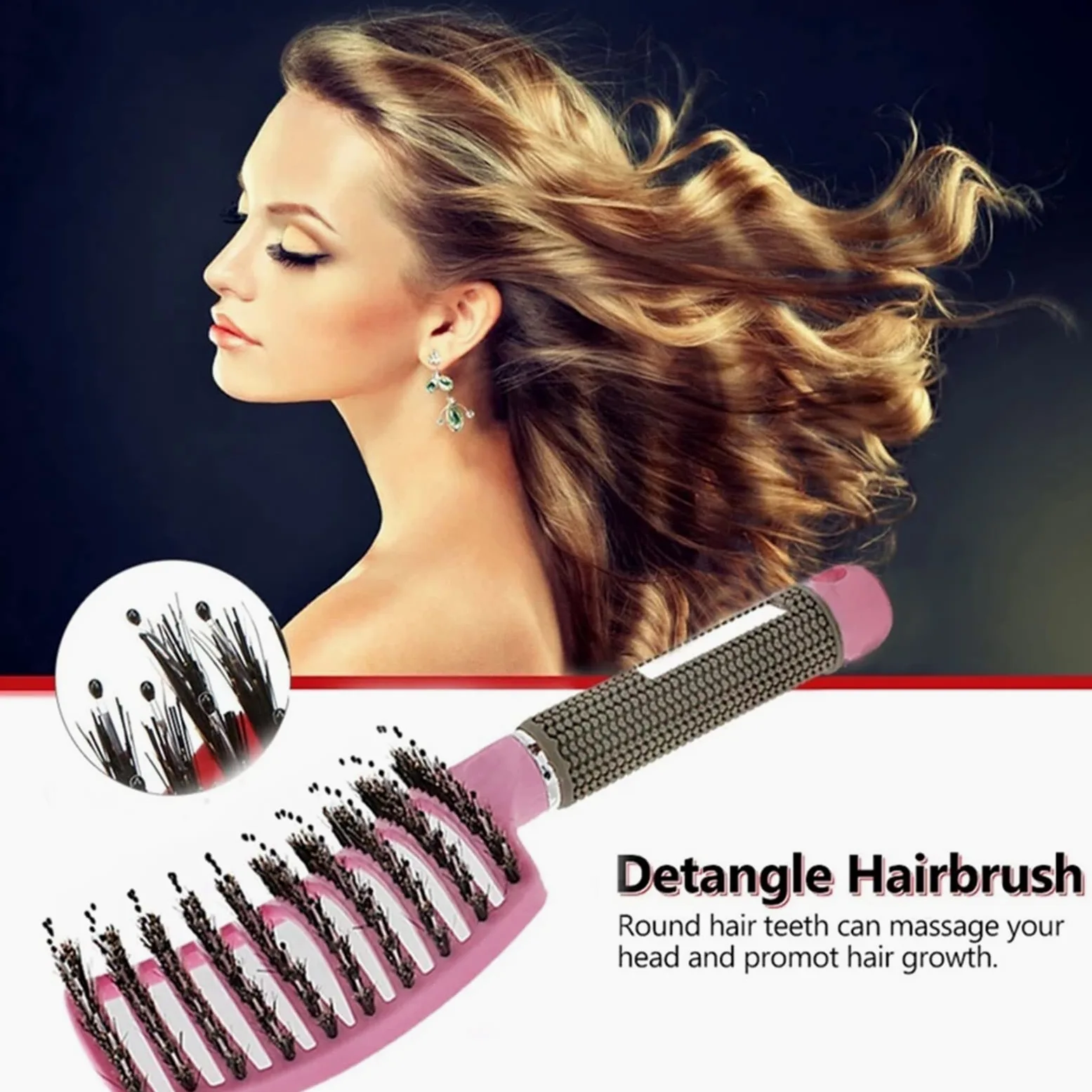 Pettine da Barbiere per Capelli Ricci Capelli pettini for capelli creativi di 3 pezzi e pettini for barba for capelli ricci e capelli fini semplici handmade handmade for uomo e donne uso domestico Spa