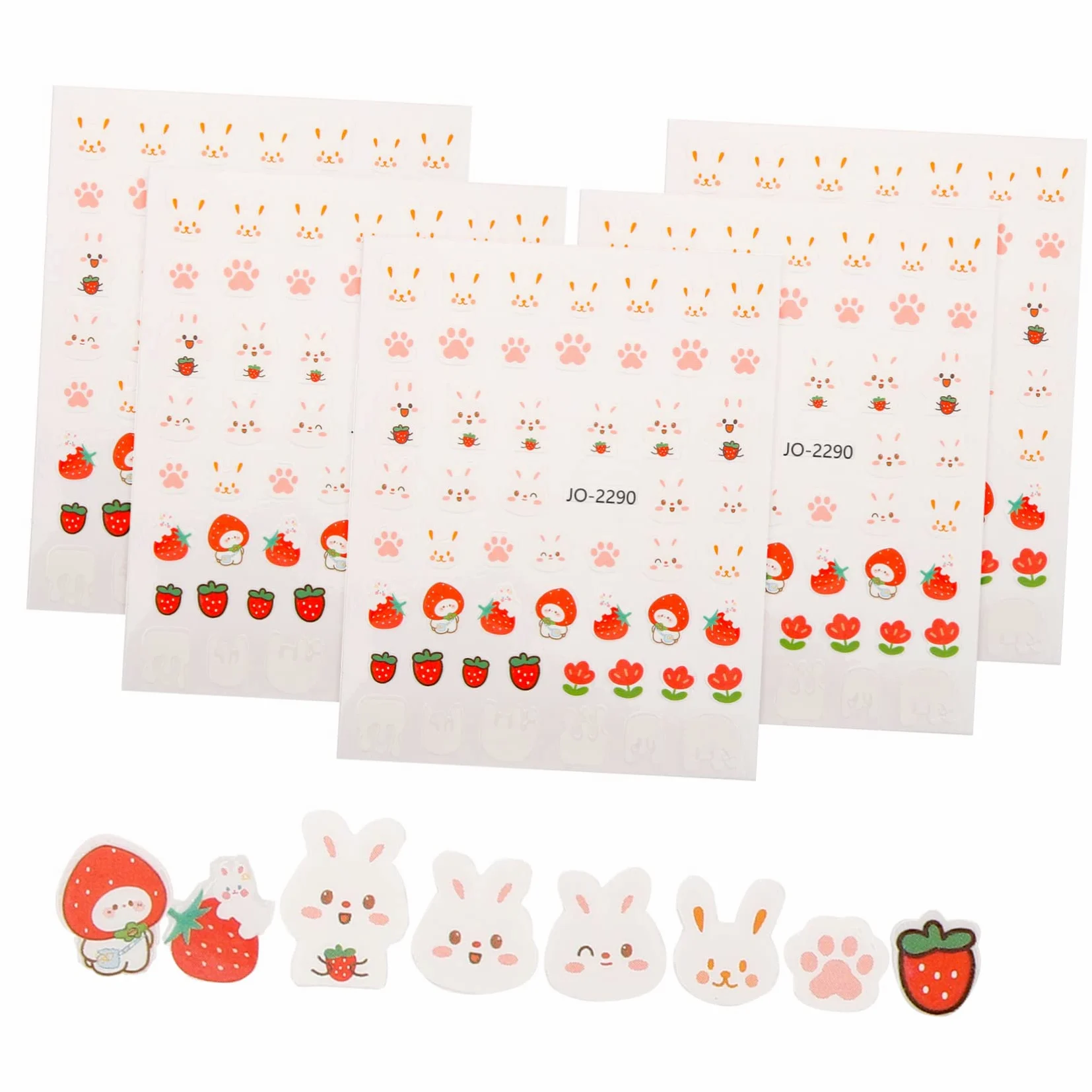 minkissy 50 Fogli Coniglio Adesivo Per Unghie Pasqua Adesivi Per Unghie Coniglietto Adesivi Per ie Kid Per ie Ornamento Uova Di Pasqua Vacanza Decalcomanie Del