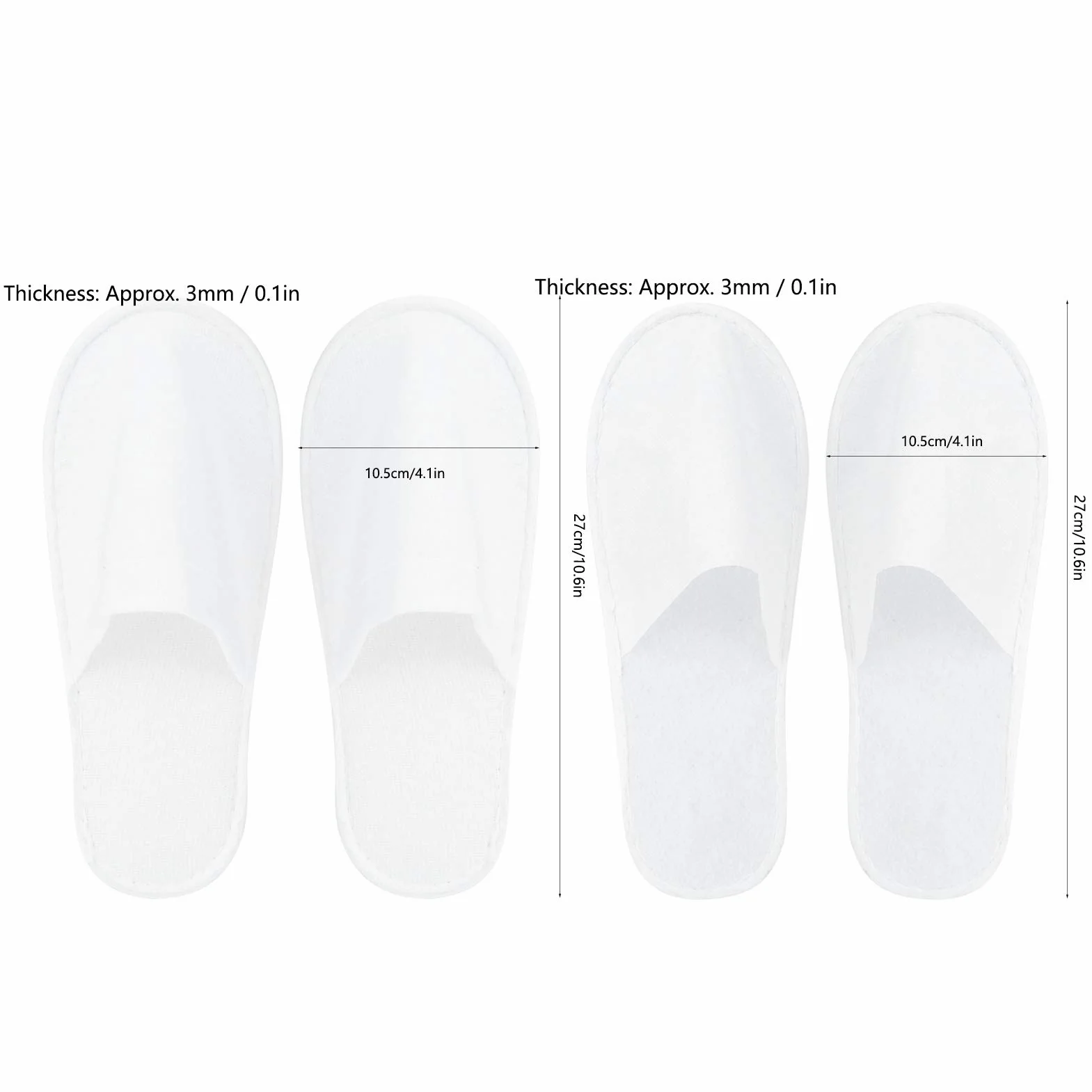Pilipane Pantofole USA e Getta,50 Paia di Pantofole USA e Getta Antiscivolo Unisex Portatili, Pantofole per Ospiti Domestici per Ospiti di Feste in Hotel Spa a casa(M)