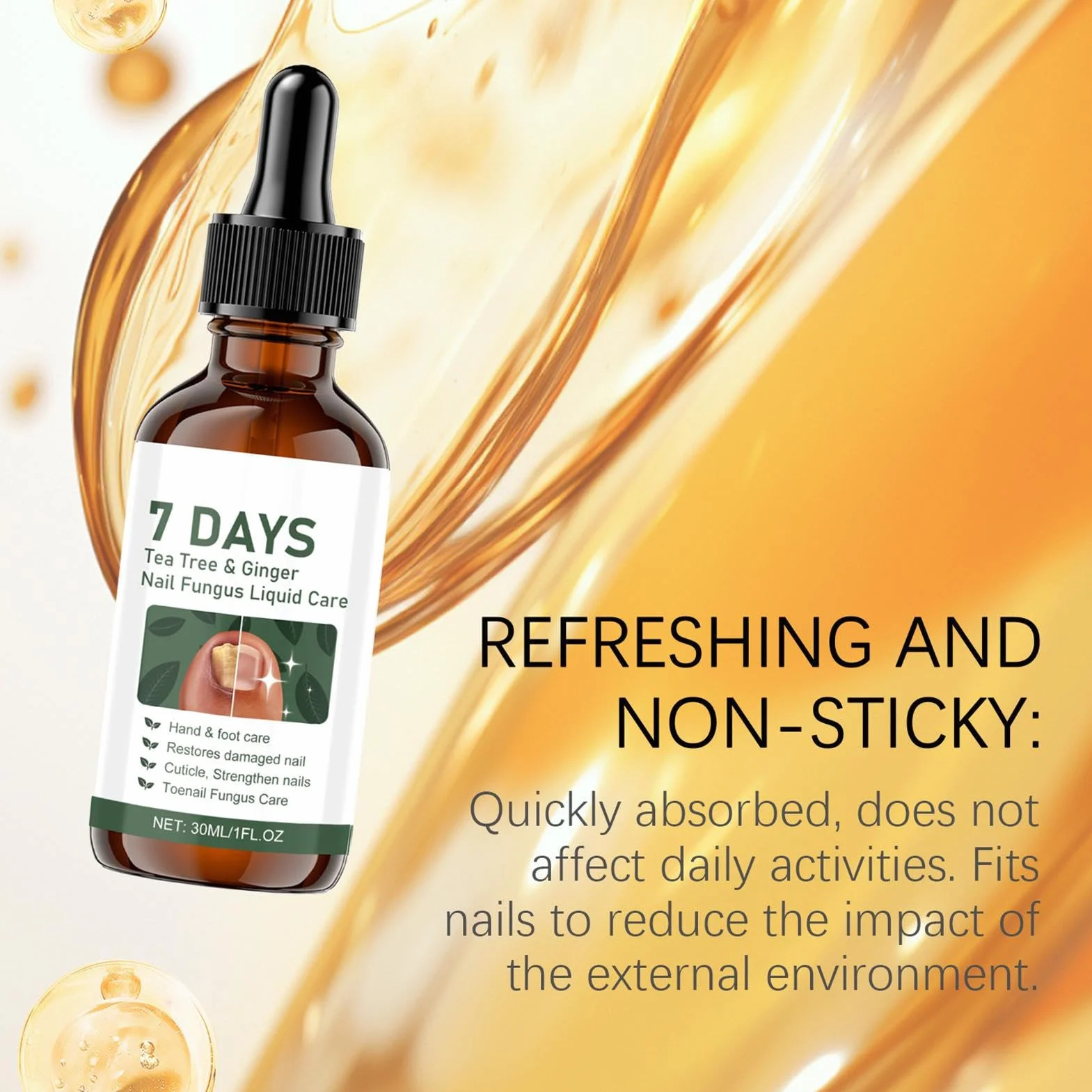 Olio per Cuticole - Olio Cura Unghie 30ml,Rinforzante Liquido Giornaliero Ripristino Salute Mani Piedi Donne Uomini Discolorazione
