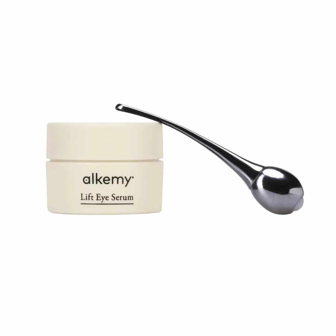 ALKEMY Crema Contorno Occhi Antirughe e Idratante - effetto Lifting e occhi Stanchi per Borse, Occhiaie e Rughe con Acido Ialuronico e Argilerine, Dermatologicamente Testata, Cosmetica Naturale 15ml