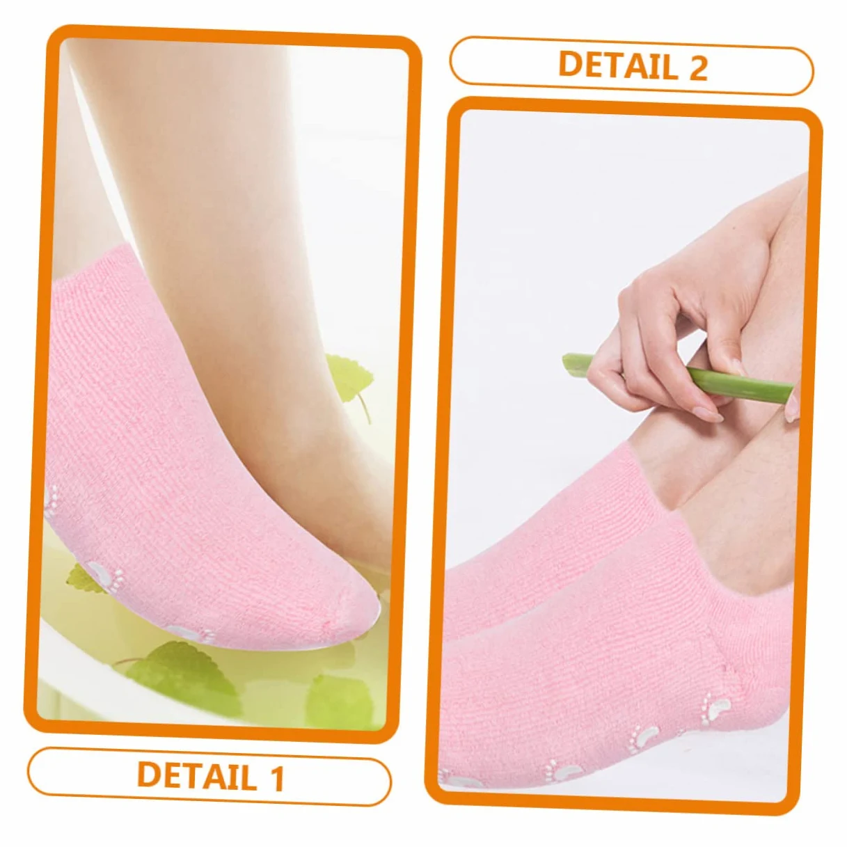 BESTYASH 3 Paia Socks Nutrienti per Spa Morbide e Antiscivolo per Trattamenti Idratanti Dei Talloni Screpolati