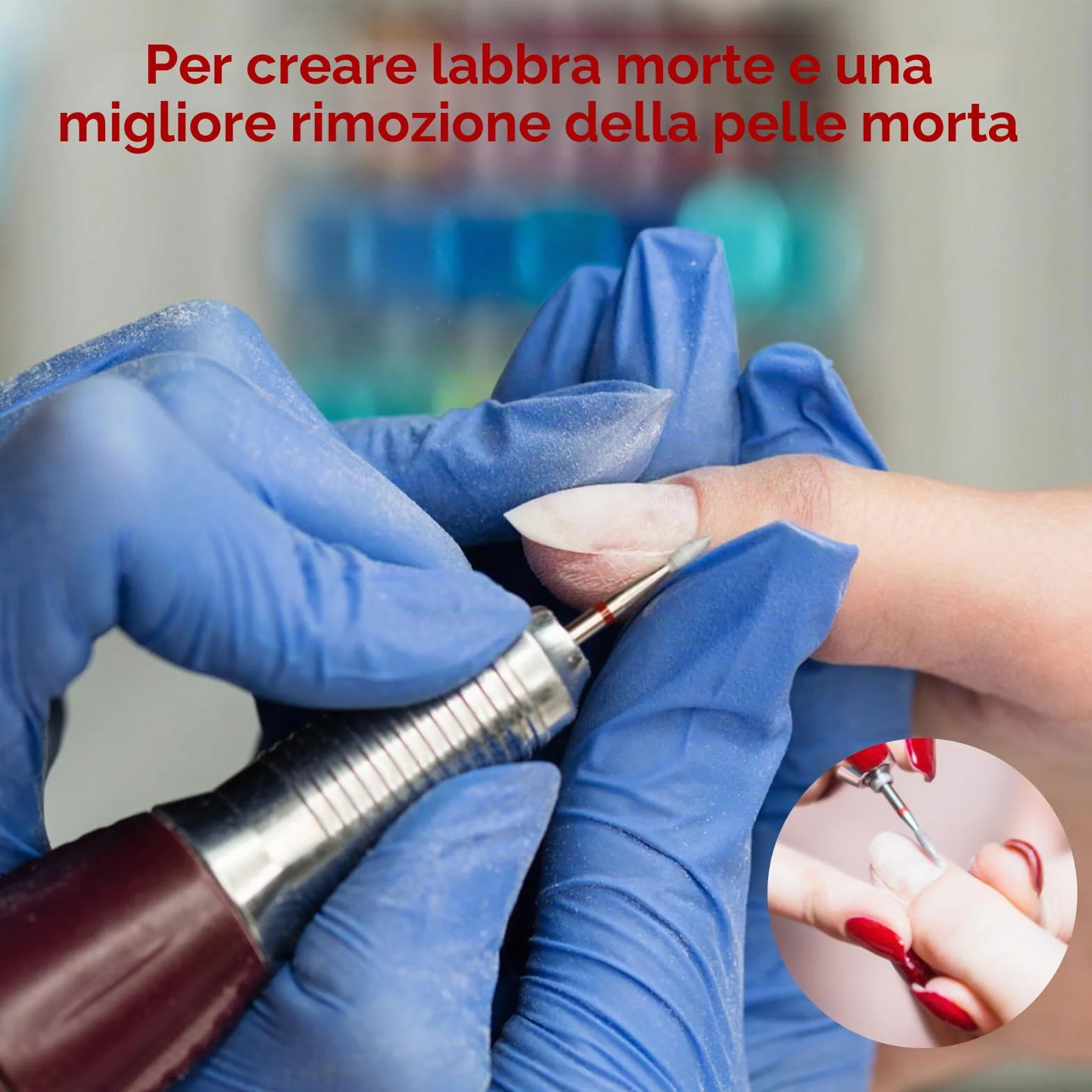 Sibba Set Punte Trapano Cuticole Acciaio Inossidabile Custodia Manicure Pedicure Diamantato Lucidatura Teste Macinazione Strumenti Metallo Professionale Rimozione Metallo Duro Unghie
