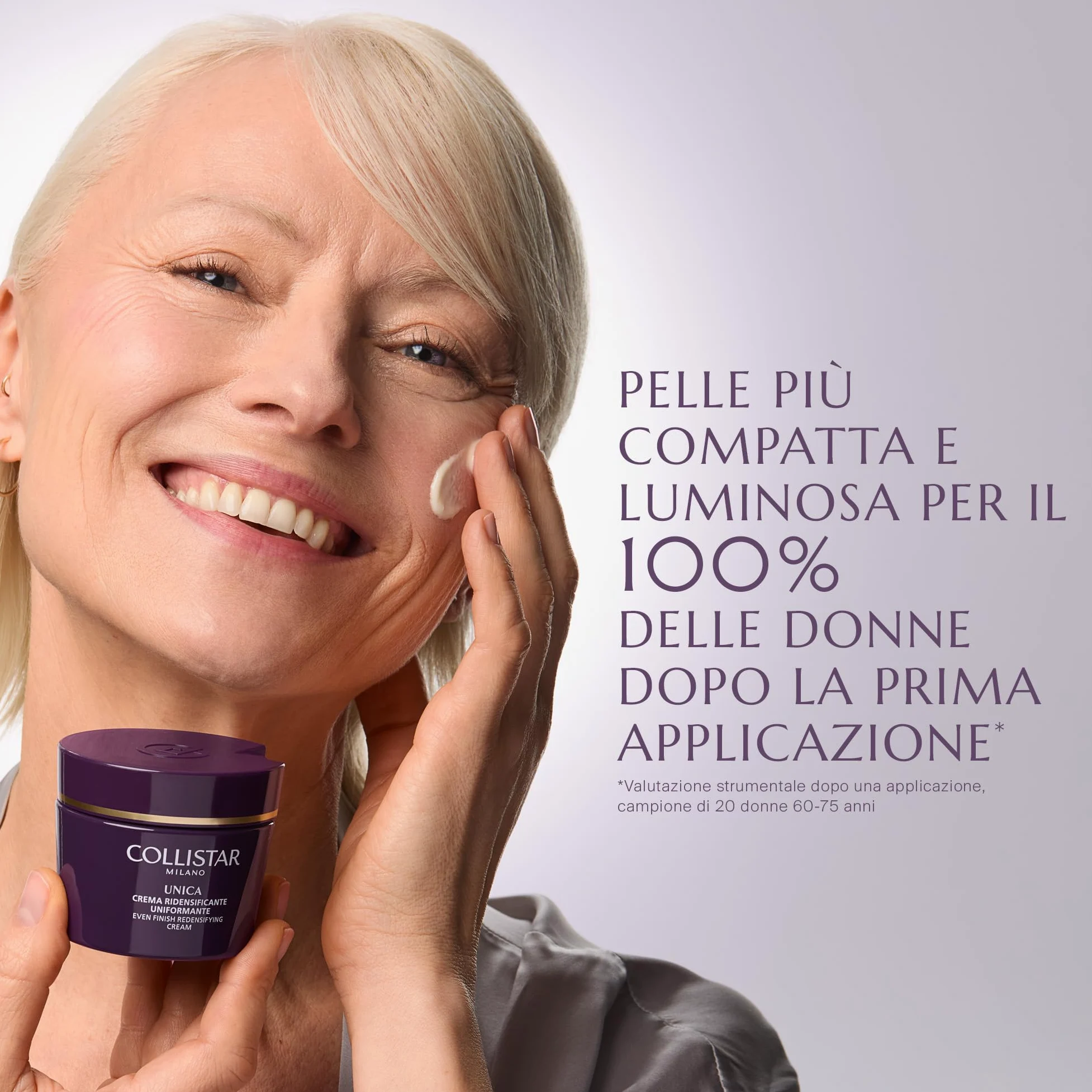 Collistar Unica Crema Viso Uniformante, Rende la Pelle Luminosa e Uniformata, Texture Ricca e Vellutata, Stimola la Produzione di Collagene, Senza Siliconi, 50 ml