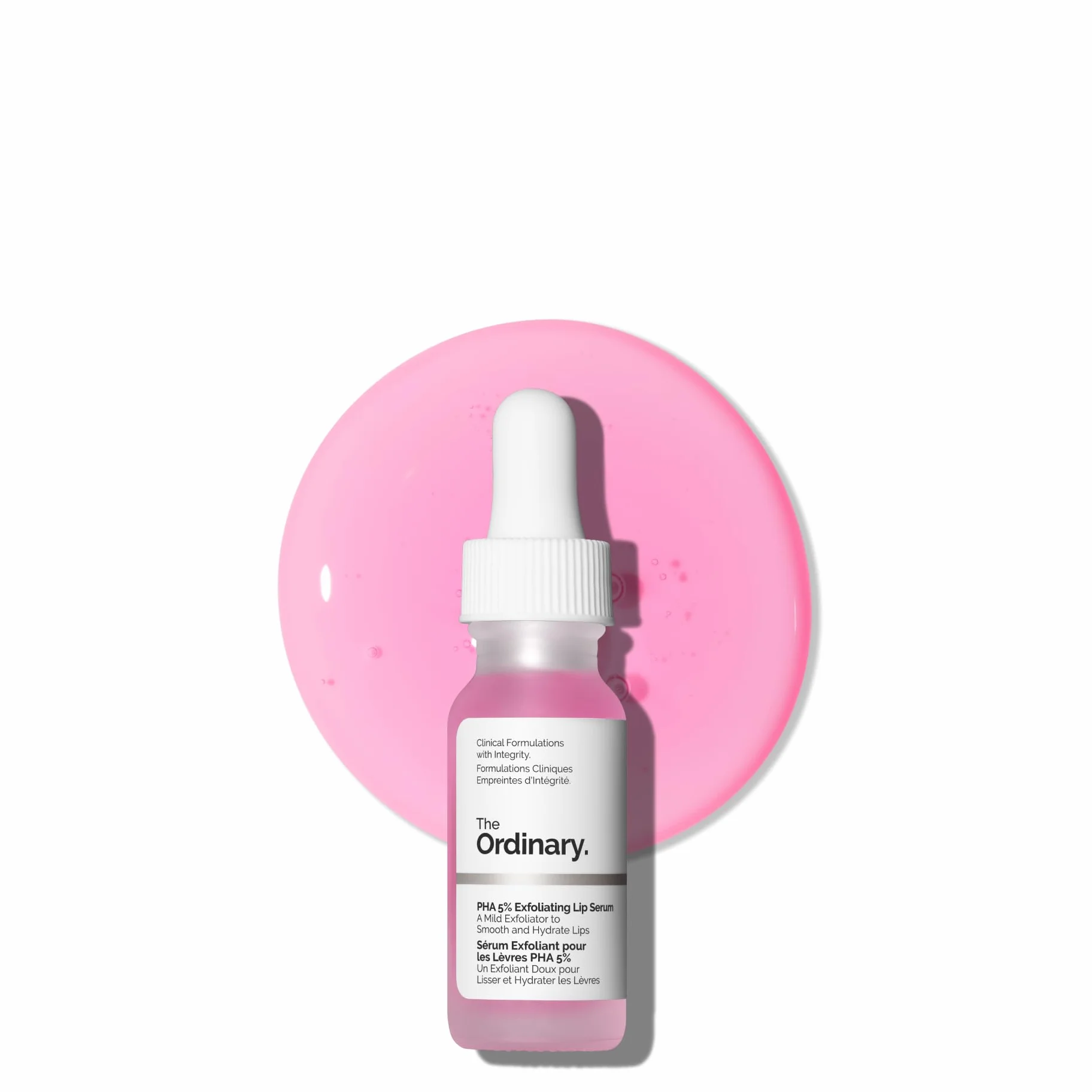 The Ordinary PHA 5% Exfoliating Lip Serum, Trattamento esfoliante notturno idratante per labbra, 15 ml