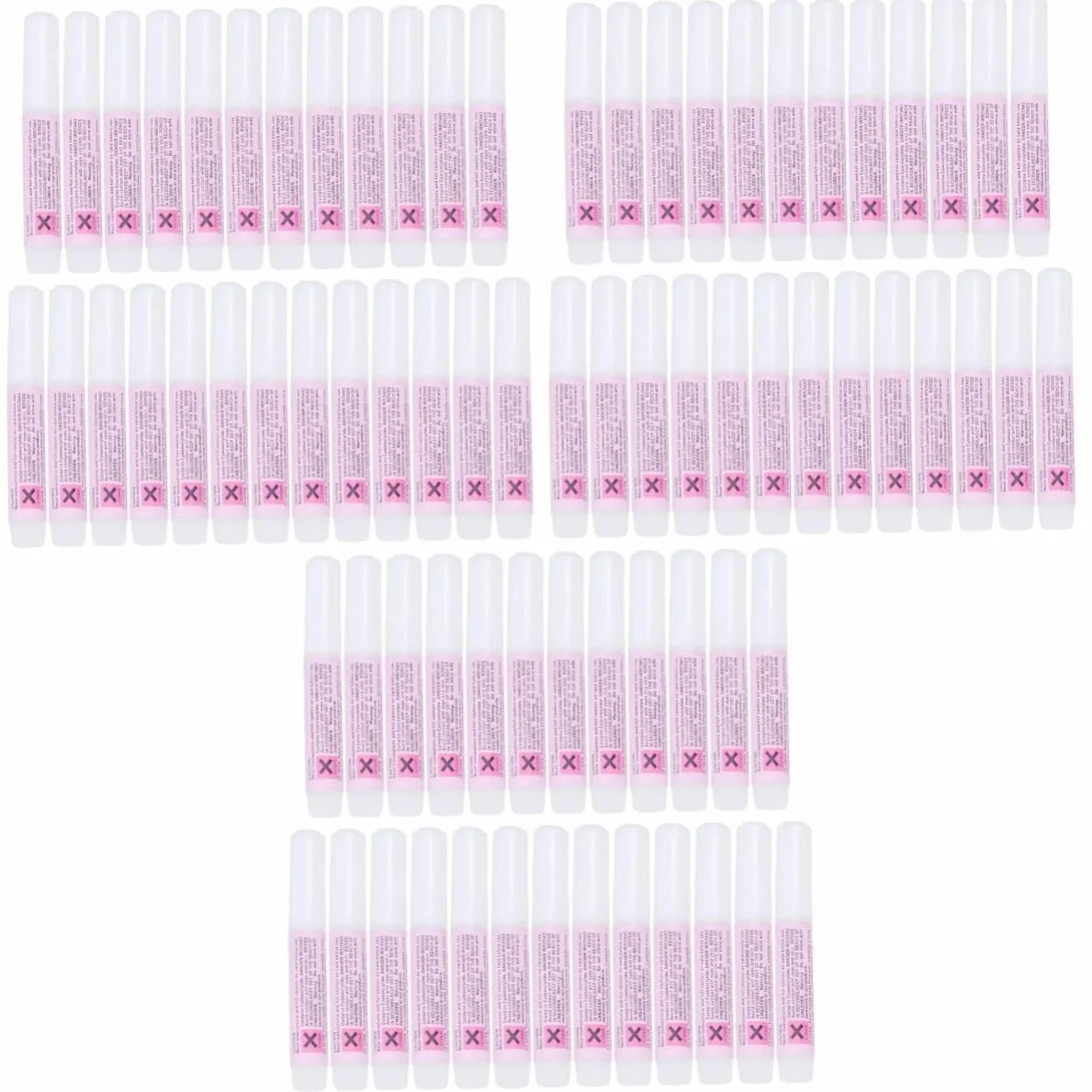 FRCOLOR 75pezzi Colla Per Unghie Acriliche Adesivo Professionale Per Manicure Art Alta Adesione e Asciugatura Rapida Per Unghie False