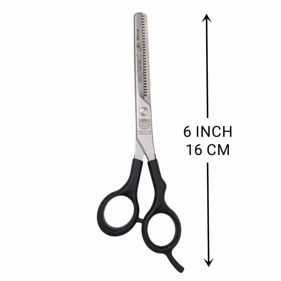 Kiepe 2155 Sonic Forbice Professionale Sfoltire 6 Pollici 28 Denti Acciaio Inox Impugnatura Ergonomica Semi-Offset Made in Italy