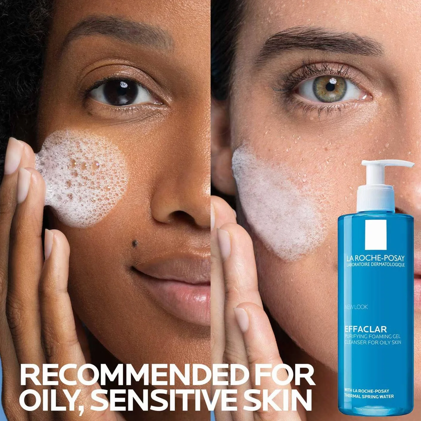 La Roche Posay Effaclar Gel Detergente Schiumogeno per Pelli a Tendenza Acneica Azione Purificante