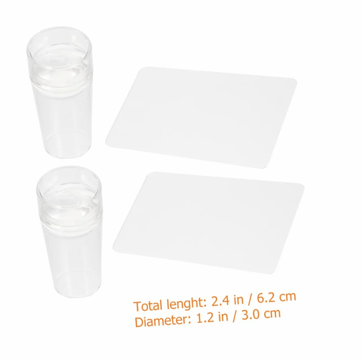 FRCOLOR 10sets Stamper Per Unghie Silicone Raschietto Per French Manicure Stamping Per Nail Art Facile e e