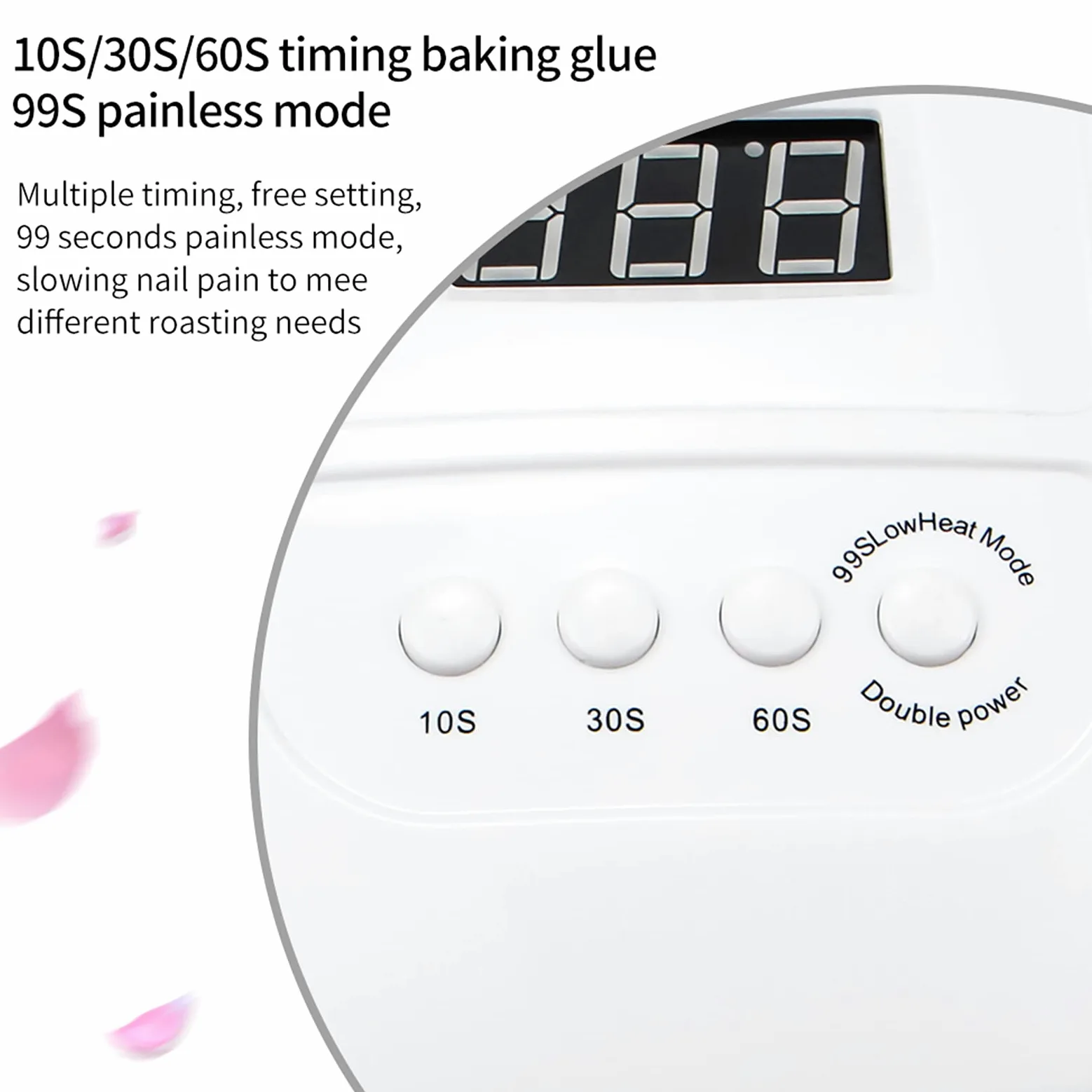ZYC 72W 36LEDS LED Lampada per Unghie Lampada per Unghie D'asciugio Dual Hands Lampada UV per polimerizzazione del Gel UV Smalto per Unghie con Movimento di Movimento per Il Salone di Manicure