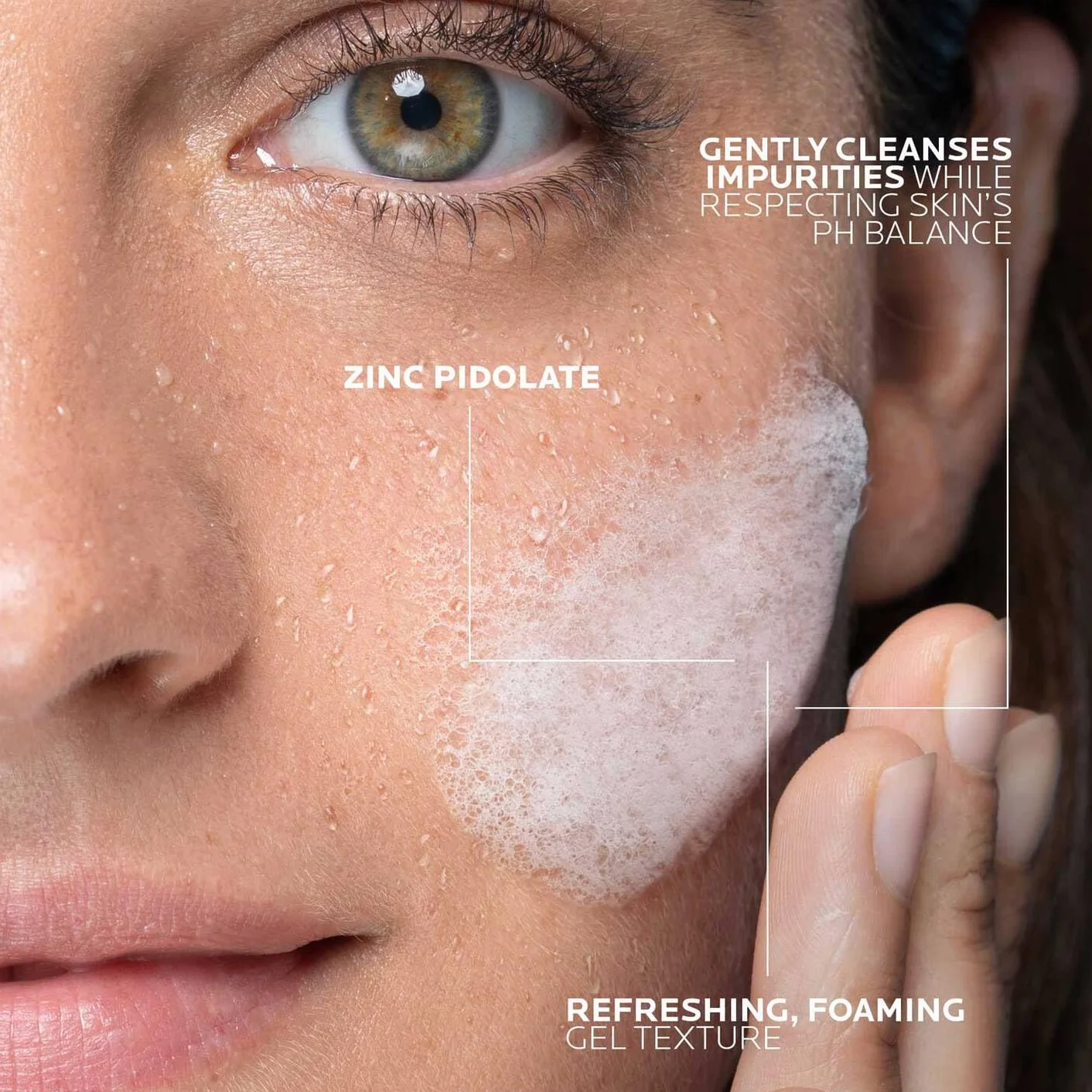 La Roche Posay Effaclar Gel Detergente Schiumogeno per Pelli a Tendenza Acneica Azione Purificante