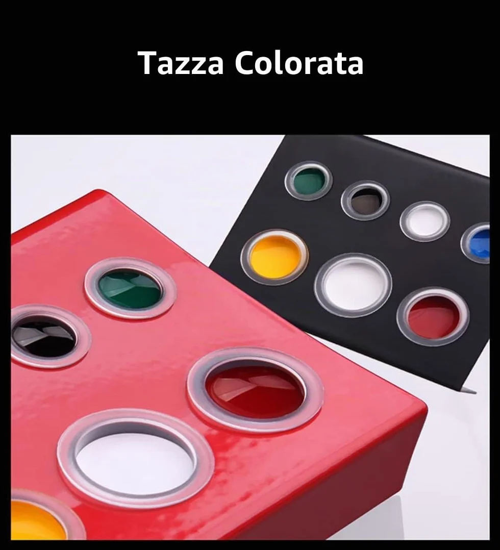 100 pezzi Tazze di Inchiostri per Tatuaggi Coppette Porta in Plastica Pigment Tatuaggi Tappi Tattoo Ink Caps Tazze di Inchiostro Tattoo Kit per tatuaggi Accessorio per tatuaggi