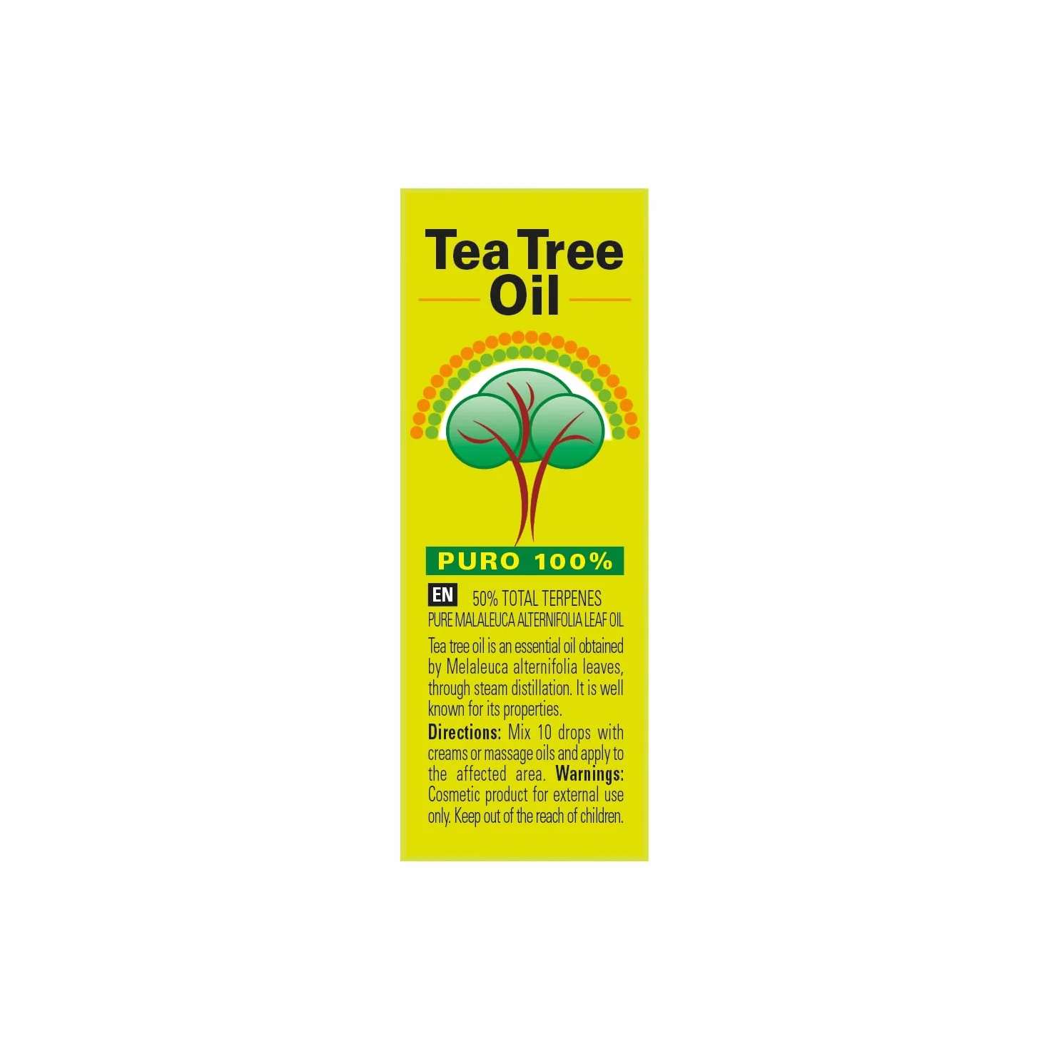 Naturando Tea Tree Oil 10 ml Puro Olio 100% di Melaleuca Alternifolia