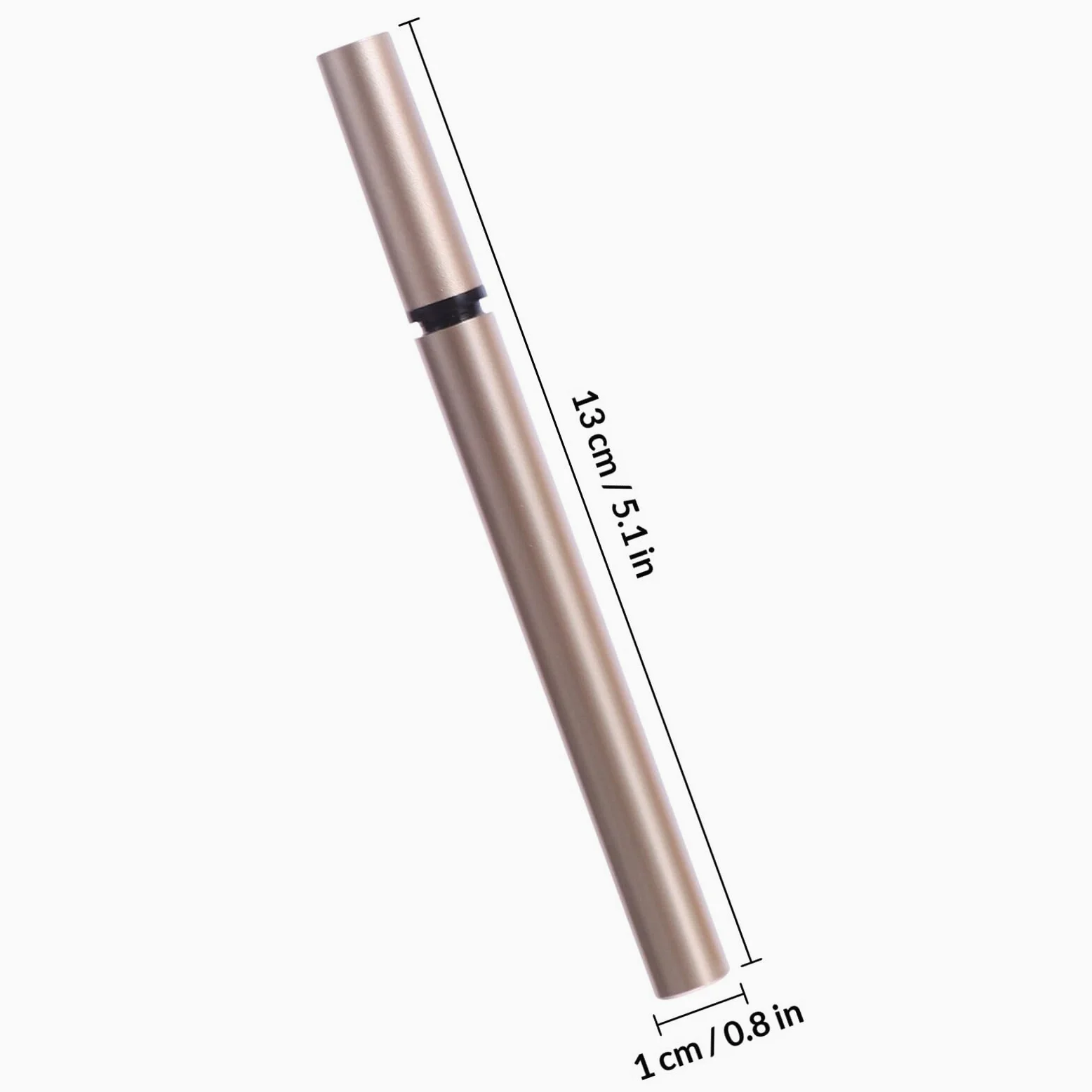 Tubicino Vuoto per Eyeliner 1ml in Plastica Oro, 5 Pezzi | Ricaricabile, Leggero e Portatile, per Cosmetici, Adatto a Saloni e Negozi, Formato DIY