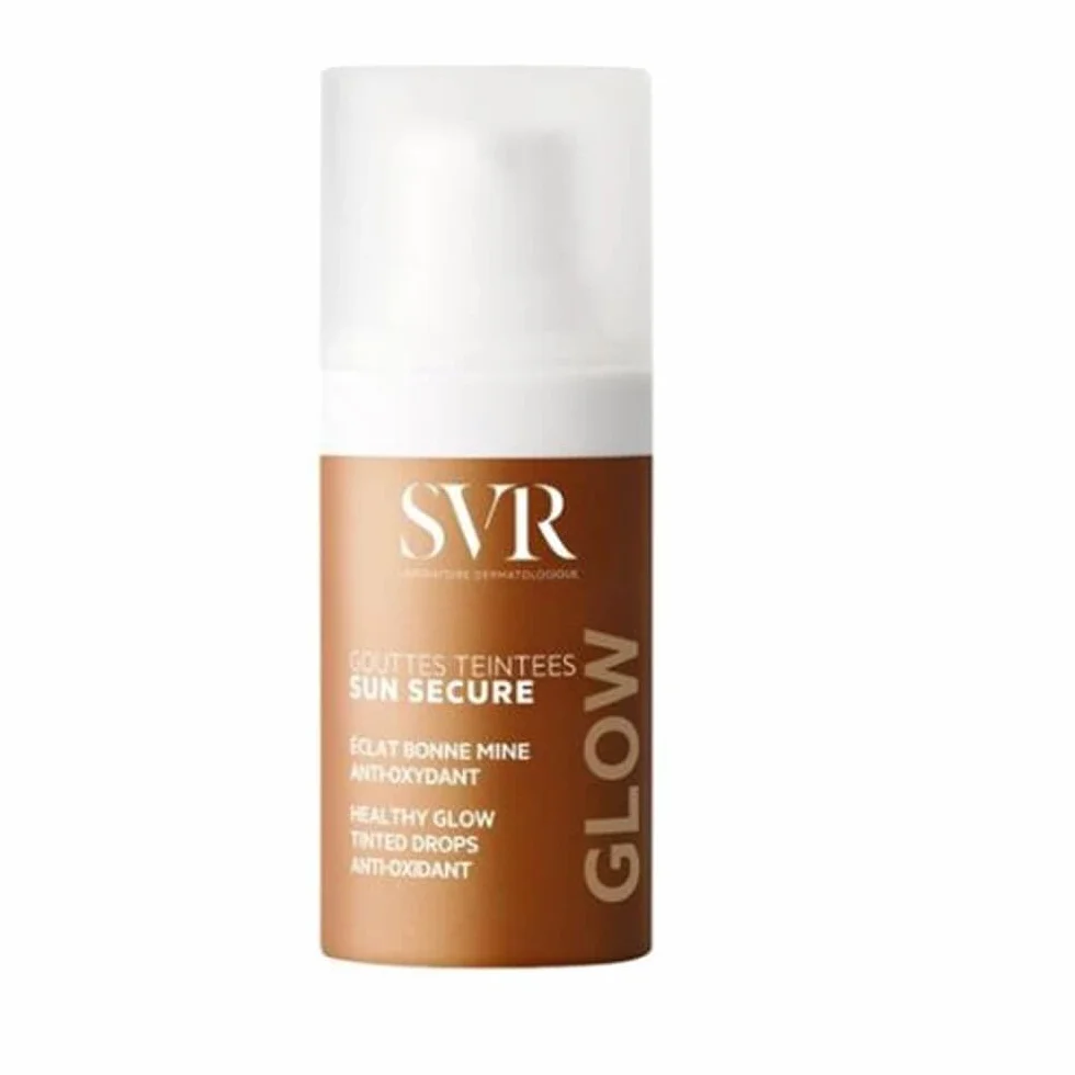 SVR SUN SECURE GLOW Gocce colorate – Gocce abbronzanti dermatologiche con perle naturali, antiossidanti, acido poliglutamico, 15 ml