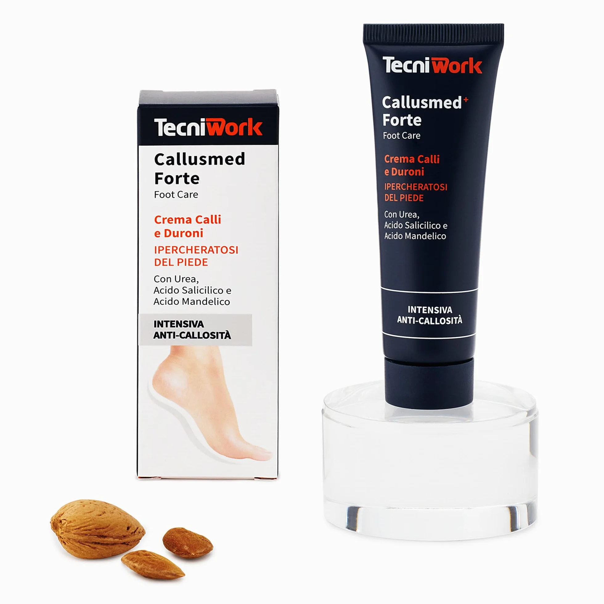 Callusmed FORTE - Crema Intensiva Anti-Callosità Levigante e Ammorbidente per Piedi con Acido Salicilico, Mandelico, Urea e Allantoina 50 ml