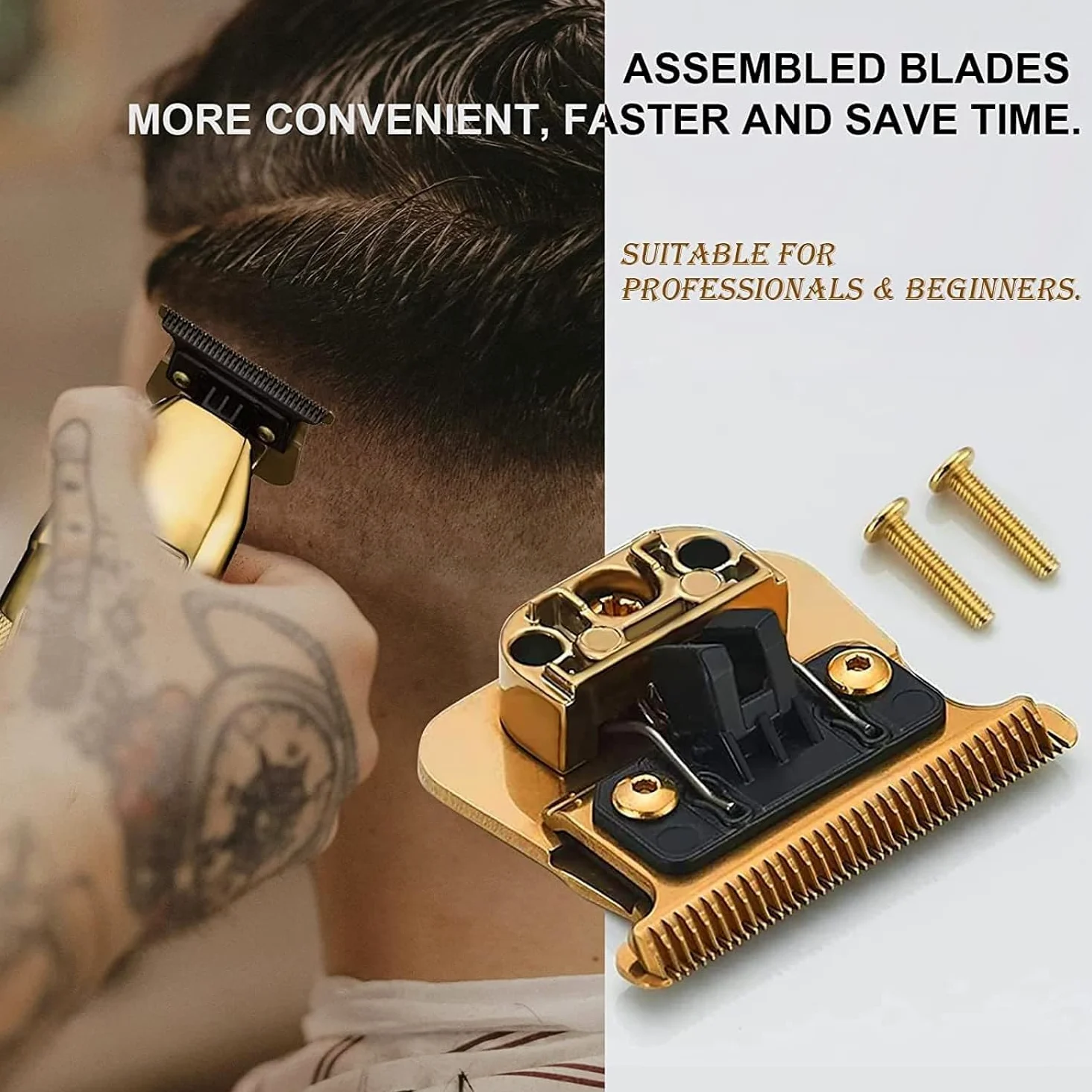 Lama di ricambio per tagliacapelli Babyliss FX787 e FX726, lame di ricambio DLC 2.0 Clipper compatibili con lame BaByliss Pro Barberology Trimmer