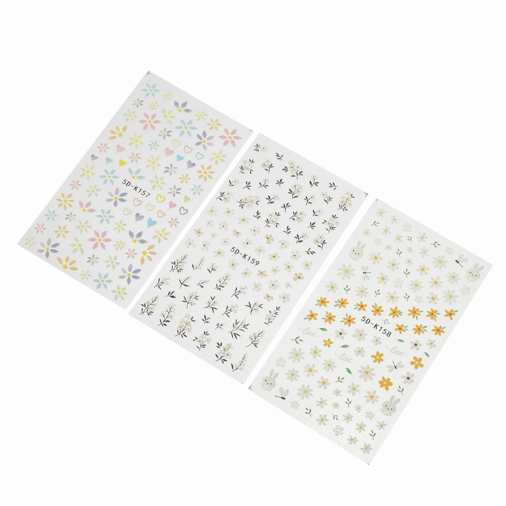 Healeved 15pezzi Adesivi Per Unghie Da Decorazioni Per Manicure Facili Da Applicare e Rimuovere Per Occasioni Speciali e Uso Quotidiano Sicuri e Compatibili Con La