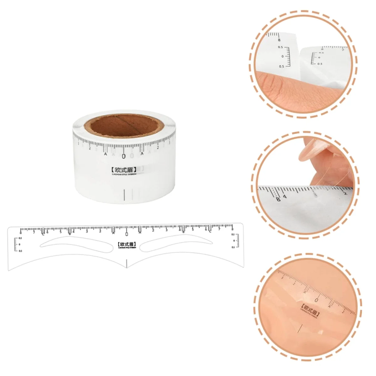 Healvian 3 Set Di Pennarelli Per Sopracciglia Livellanti in Stile Europeo Per Trucco E 50 Pezzi * 3