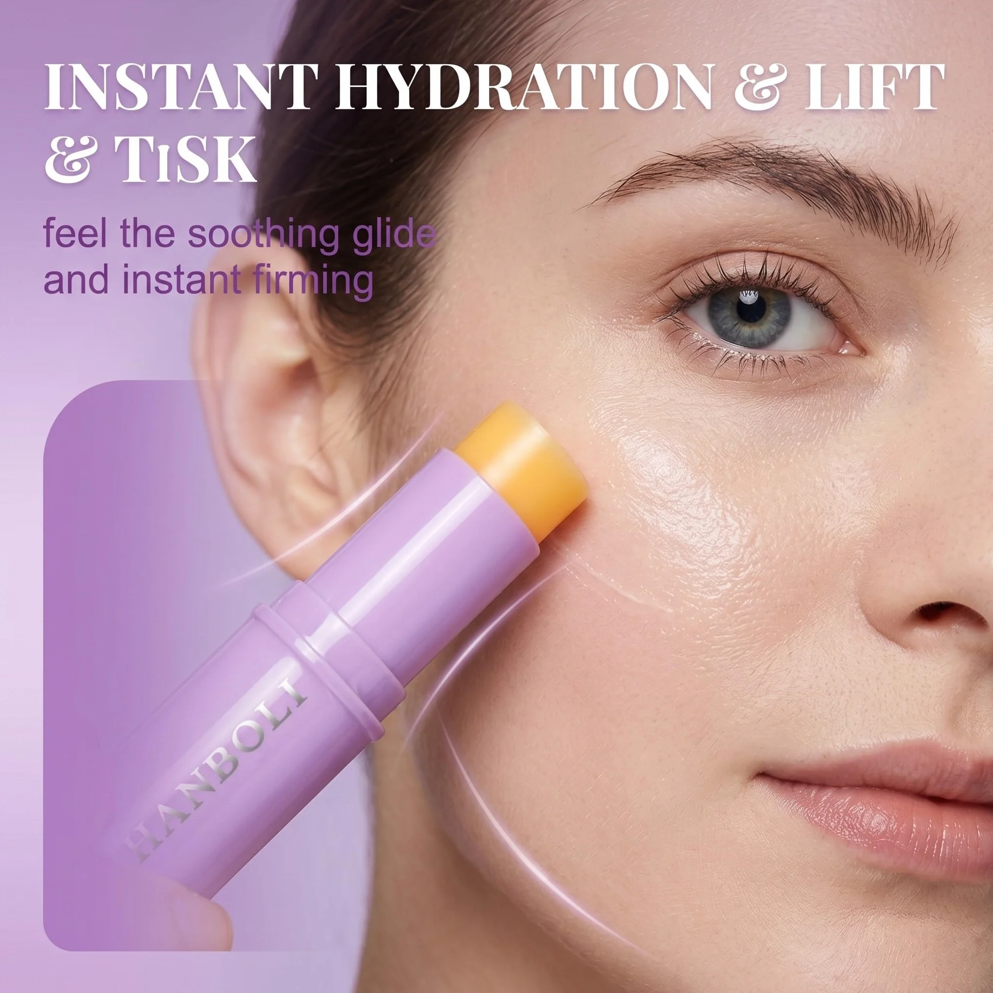 Stick Coreano Viso Antirughe con Collagene e Calcio, Balsamo Multiuso Idratante per Contorno Occhi, Viso e Collo, Peptide Eye Serum Stick per Tutti i Tipi di Pelle, 1 Pezzo