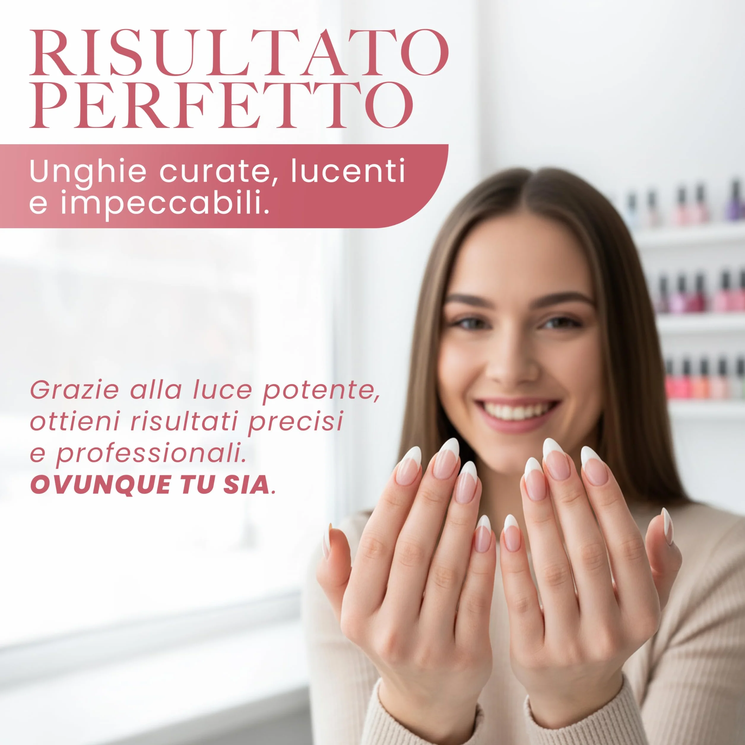 Lampada UV LED Unghie con Clip da Tavolo, Mini Lampada Portatile per Semipermanente e Nail Art, Braccio Flessibile Rotazione 360°, Pulsante On/Off sul Cavo, Luce per Manicure da Casa