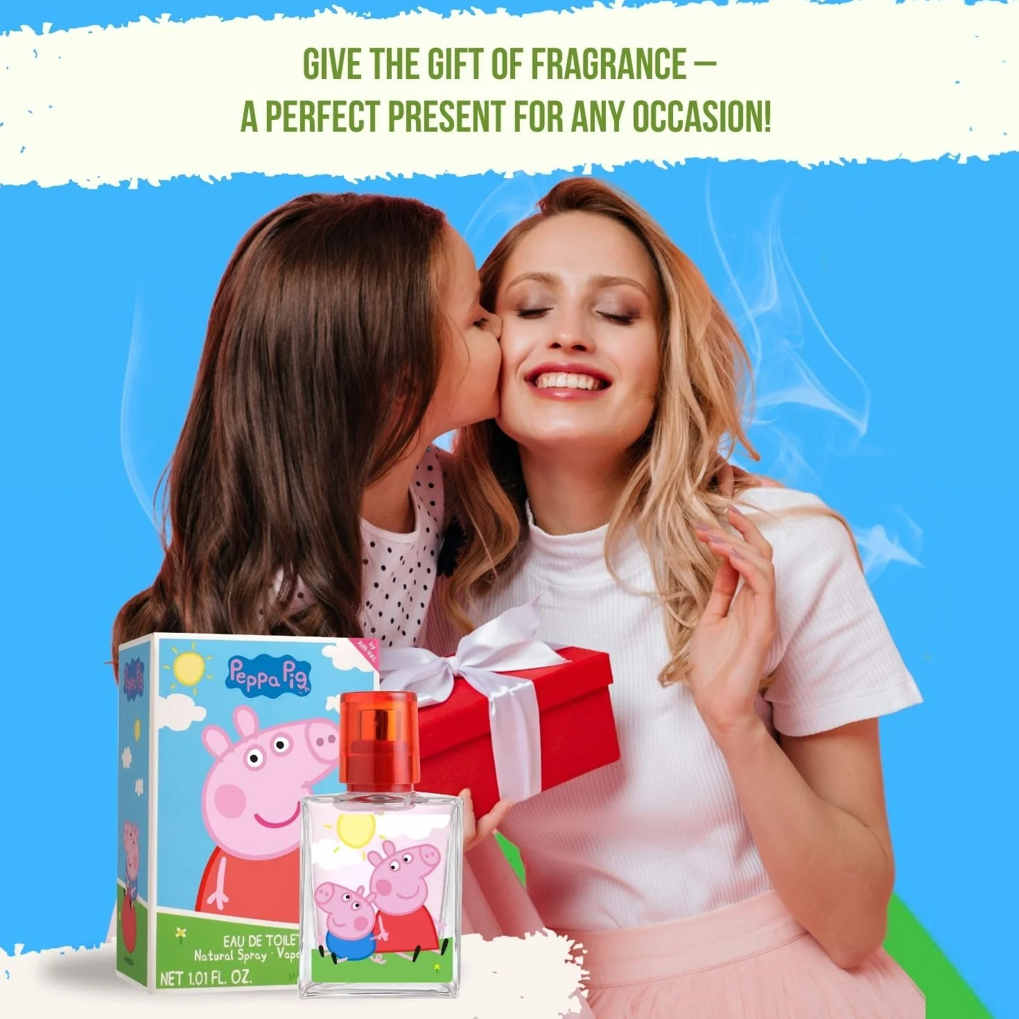 Peppa Pig Eau de Toilette 30 ml per bambini, fragranza in bottiglia di vetro
