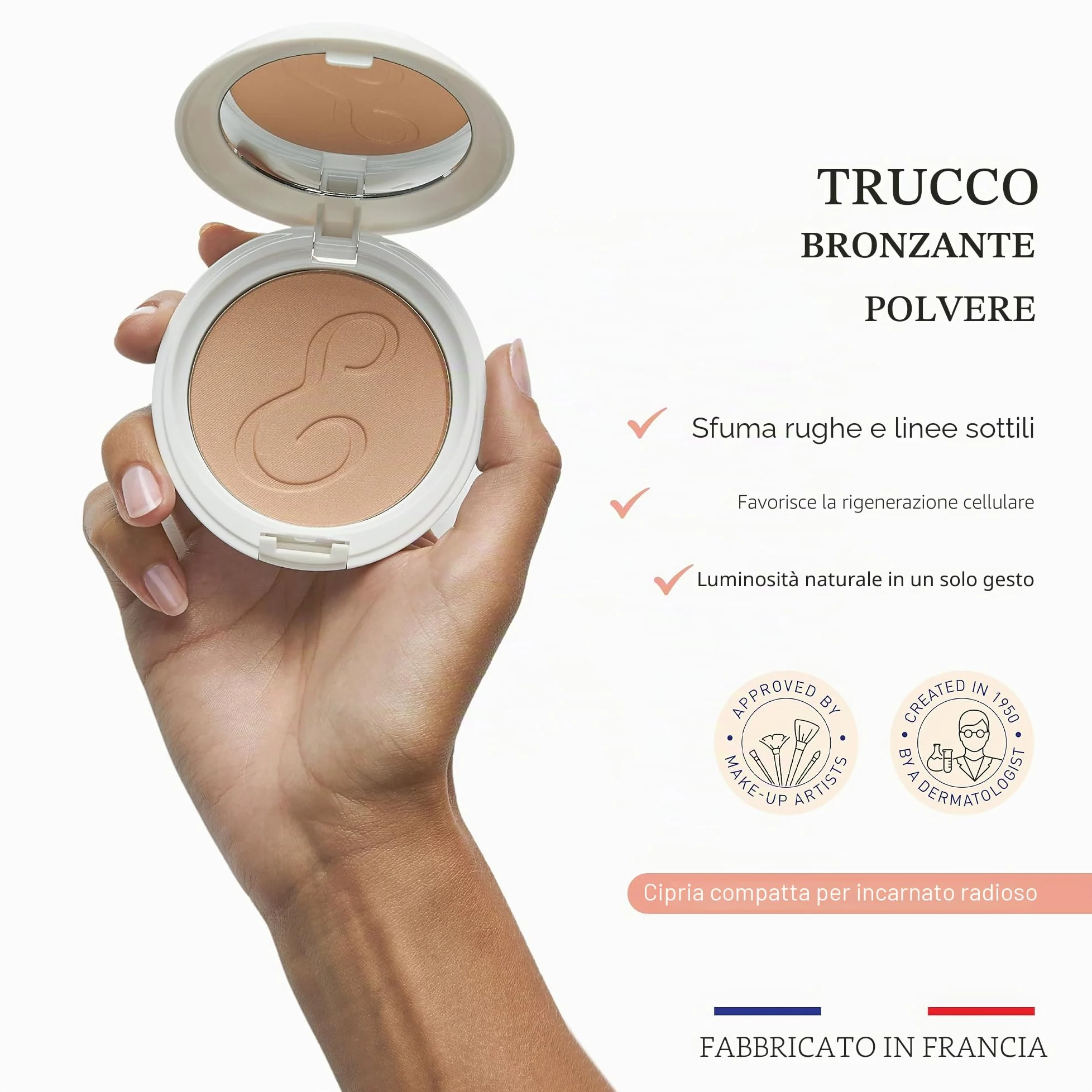 Embryolisse Polvere Abbronzante Compatta Radiosa Per Carnagione, Tonalità Universale - 76 Gr
